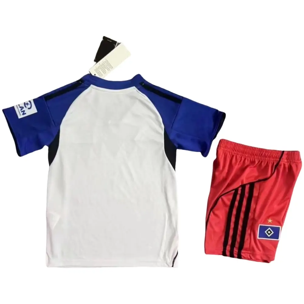2025-26 Hamburger SV Home Kit - Short Sleeve Children's suit Fans Edition