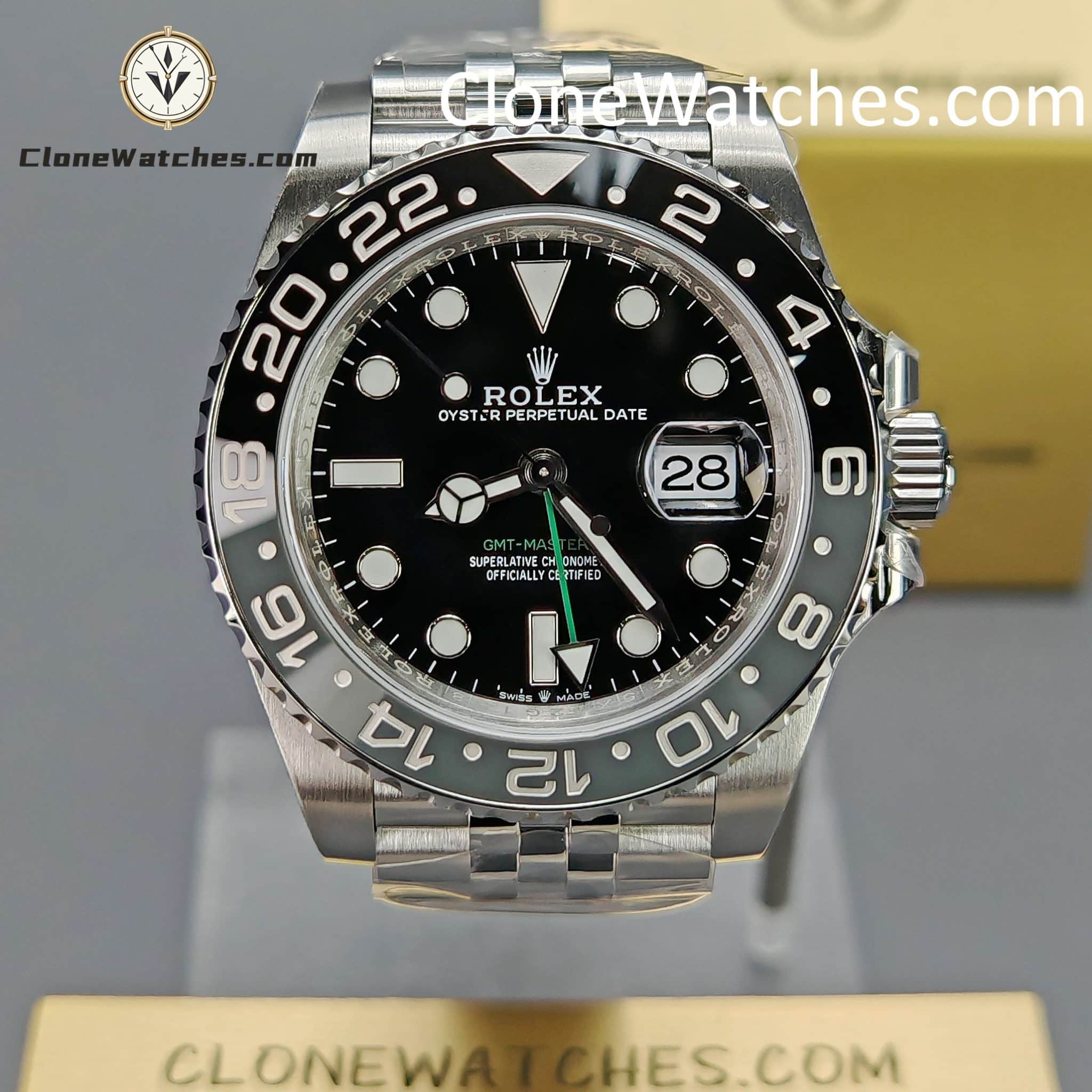 Rolex Super Clone Watches 1:1 Bruce Wayne GMT Master II M126710grnr Jubilee 3285 Movement
