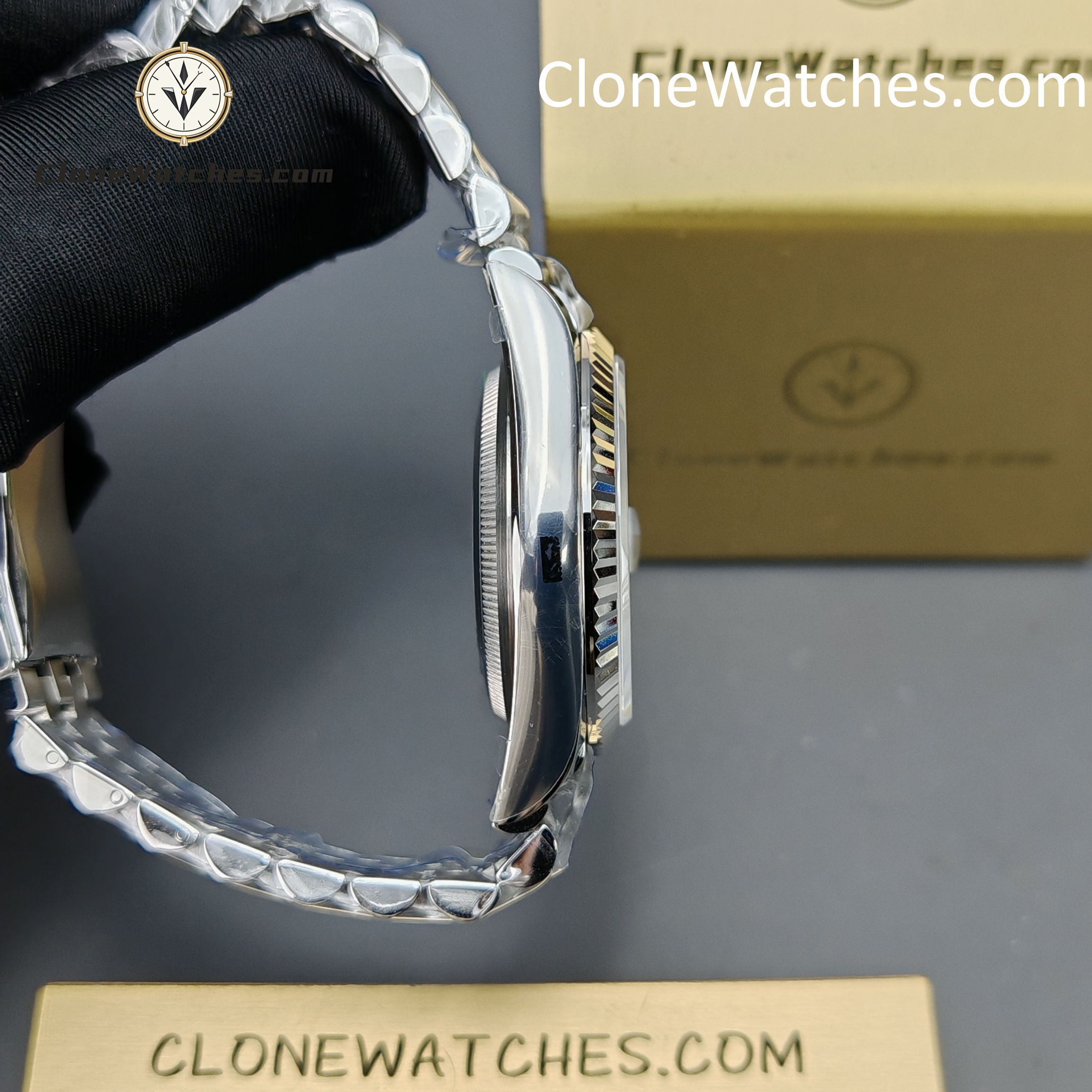 Rolex Super Clone Watches 1:1 DateJust Grey Roman Dial Jubilee 36MM m126234-0045 3235 Movement