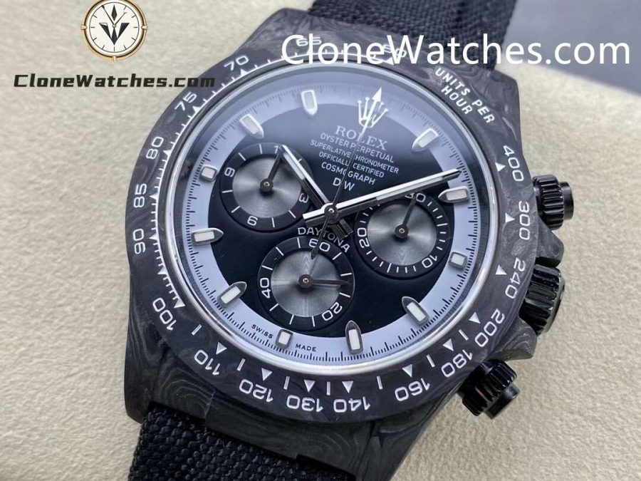 Modified Super Clone Watches 1:1 DiW Rolex Daytona NTPT Carbon “CREAM INVERT”