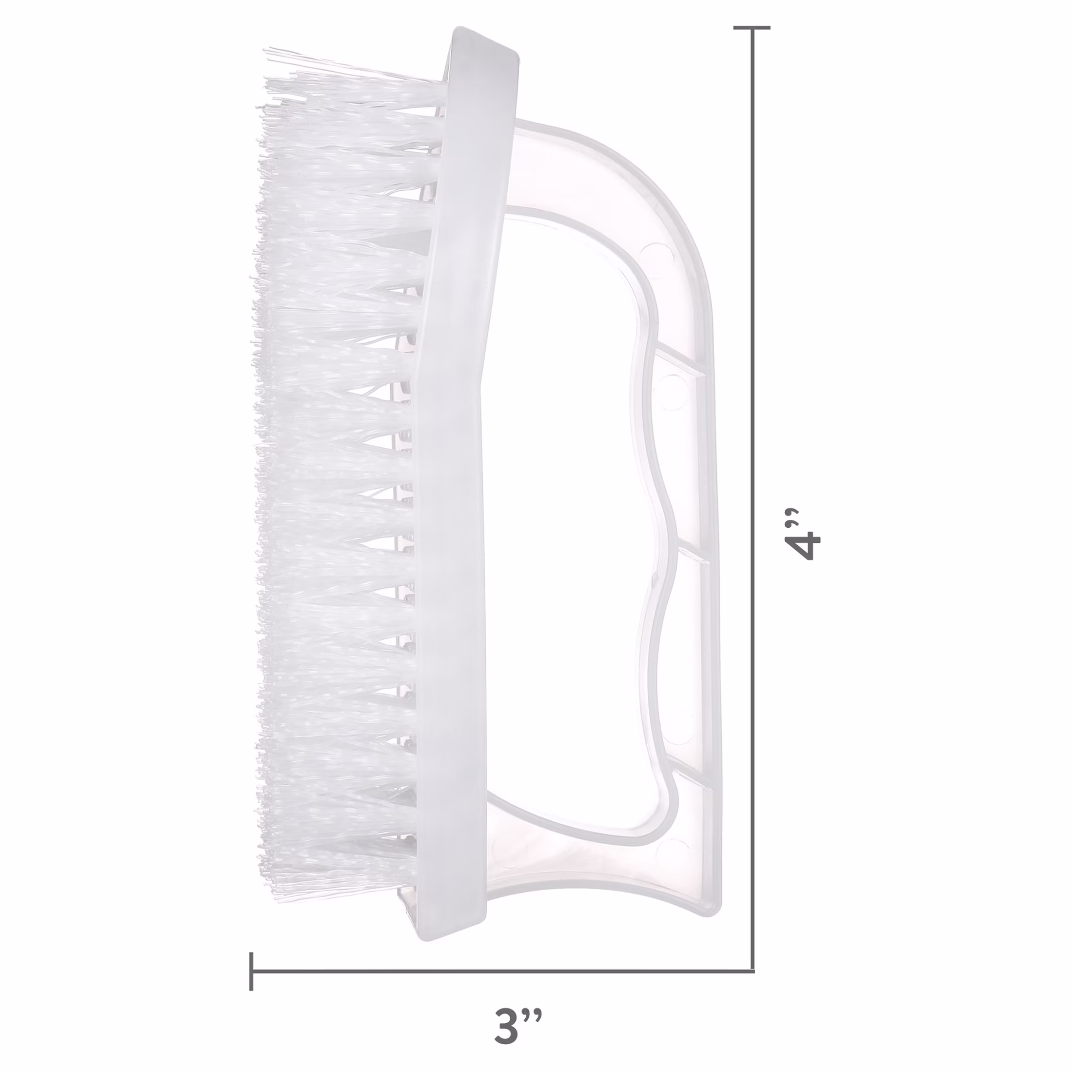 Great Value Iron Handle Multi-Purpose Cleaning Scrub Brush, White, 1 Count