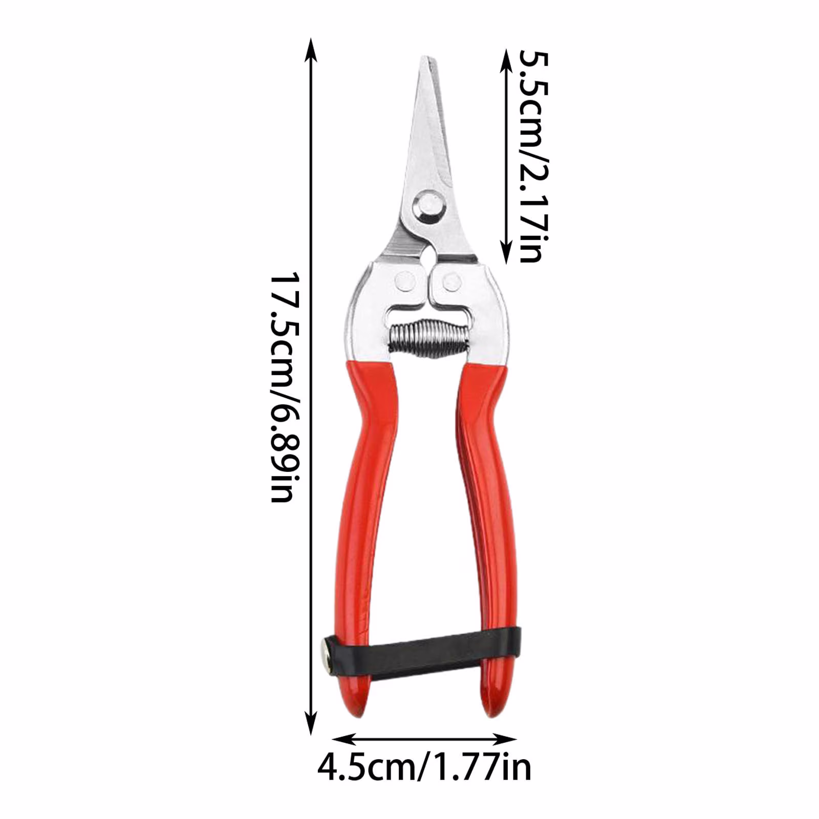 Stainless Steel Garden Pruning Shears - Fruit Picking Scissors for Branch Cutting, Multipurpose Garden Tools