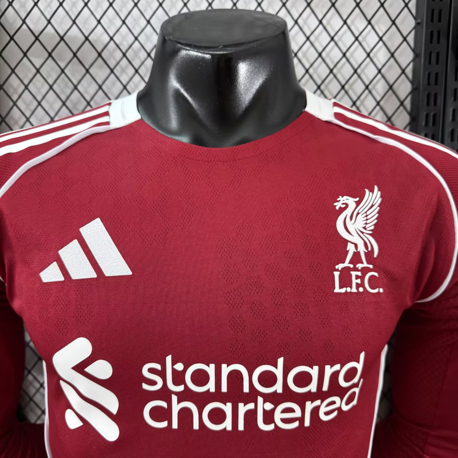 2025-26 Liverpool Home Long Sleeve Shirt - Player Edition
