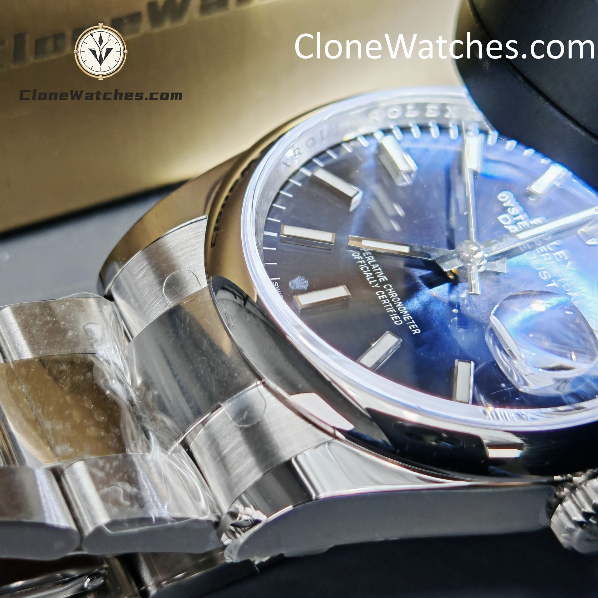 Rolex Super Clone Watches 1:1 DateJust Blue Dial m126200-0006 Oyster 36MM 3235 Movement