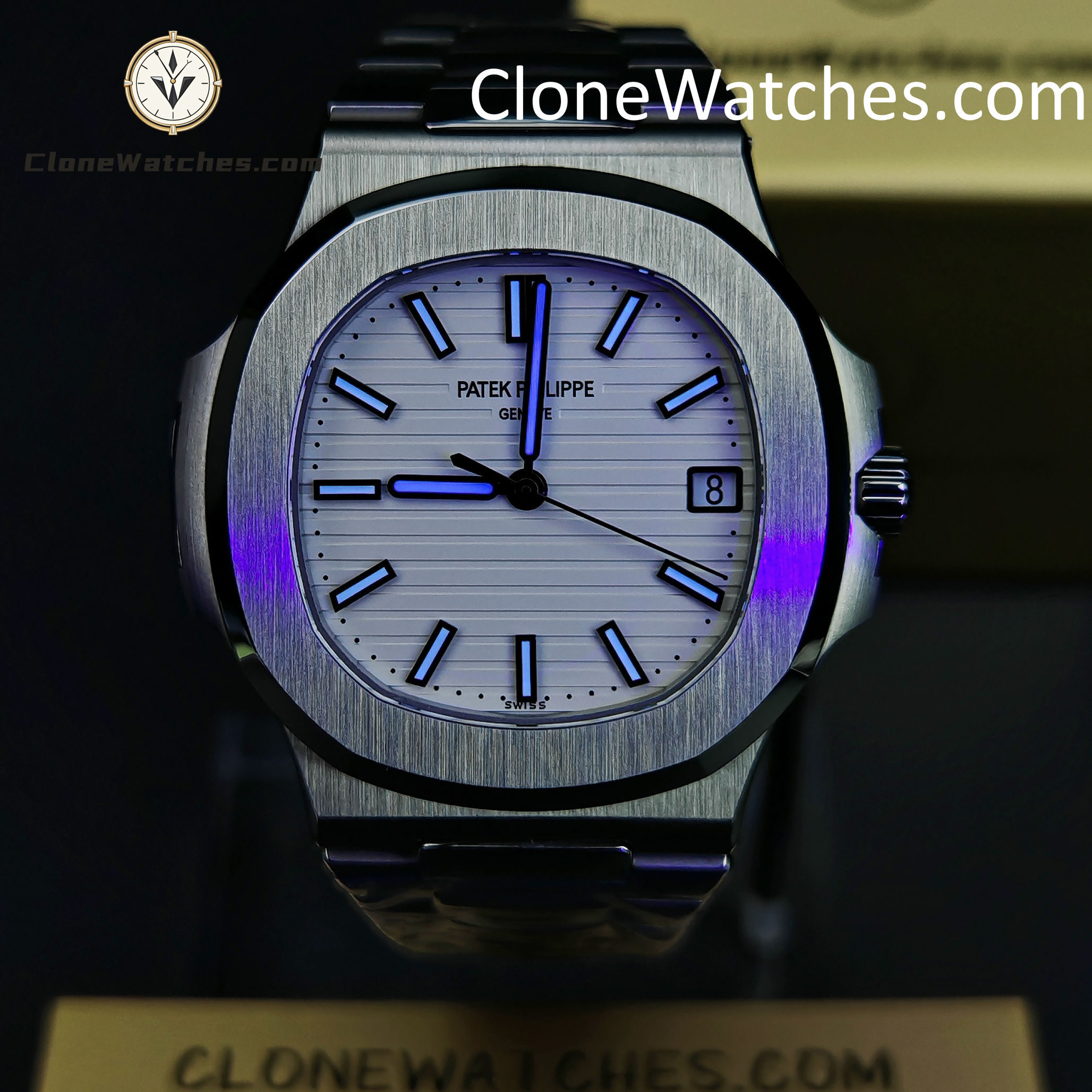 Patek Philippe Super Clone Watches 1:1 Nautilus 5711 White Dial