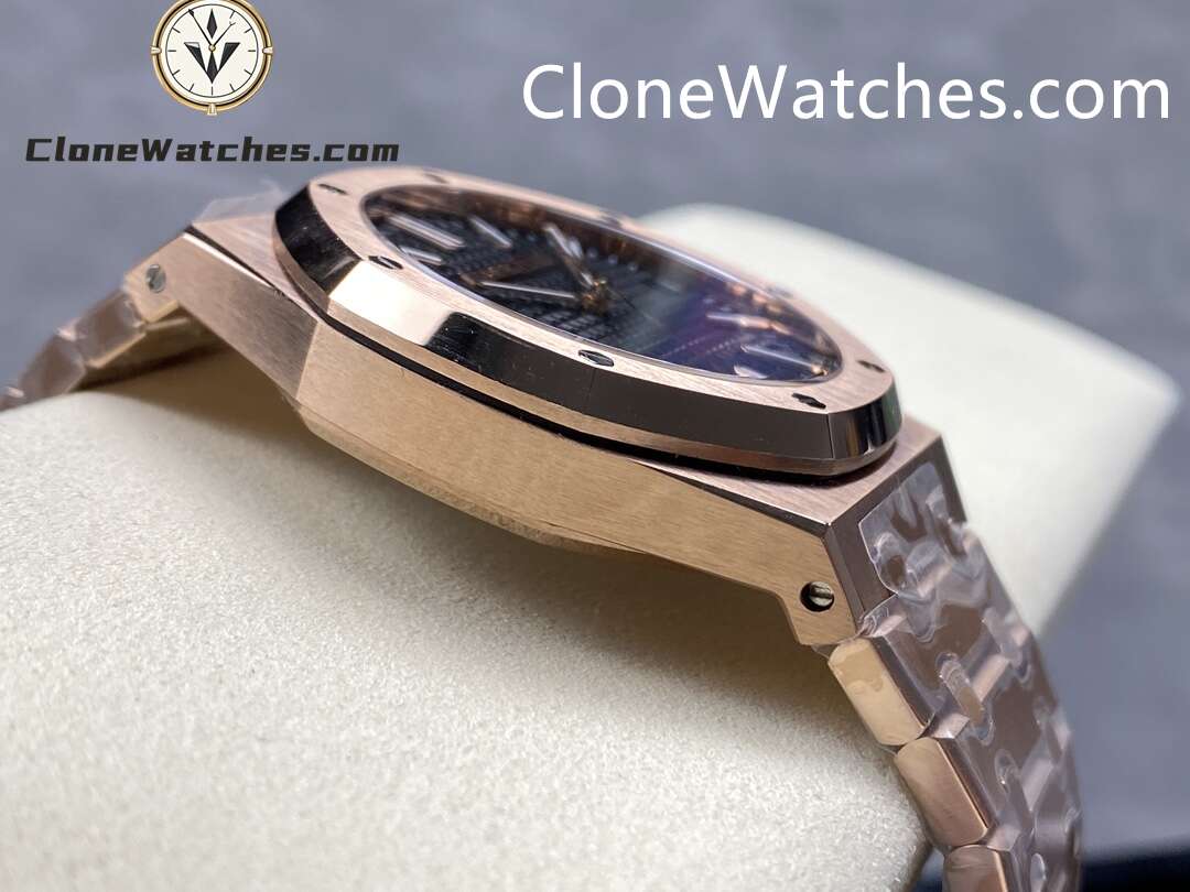 Audemars Piguet Super Clone Watches 1:1 Royal Oak 15510 Rose Gold Black Dial 41MM