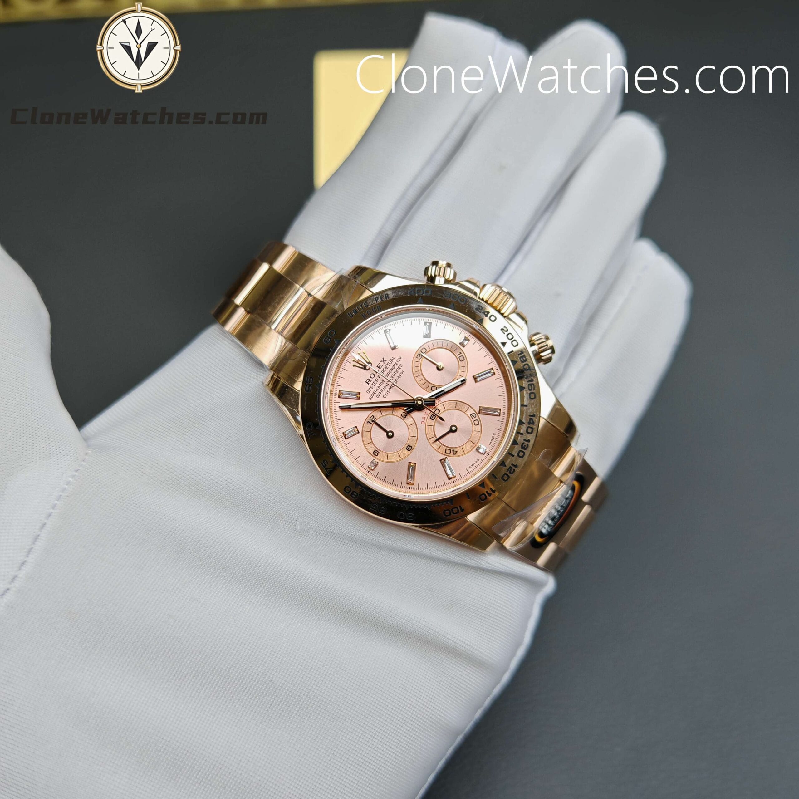 Rolex Super Clone Watches 1:1 Daytona Crystal Dial 116505 – 0012 4130 Movement