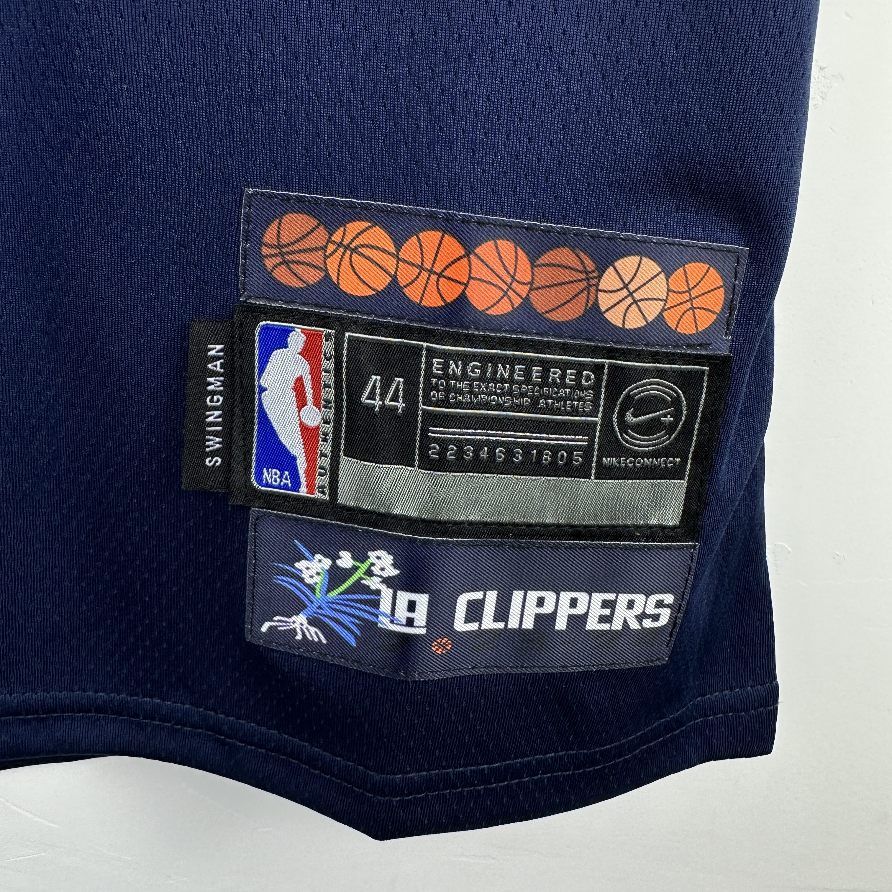 Embroidery 24 season Clippers City Edition No. 1 Harden