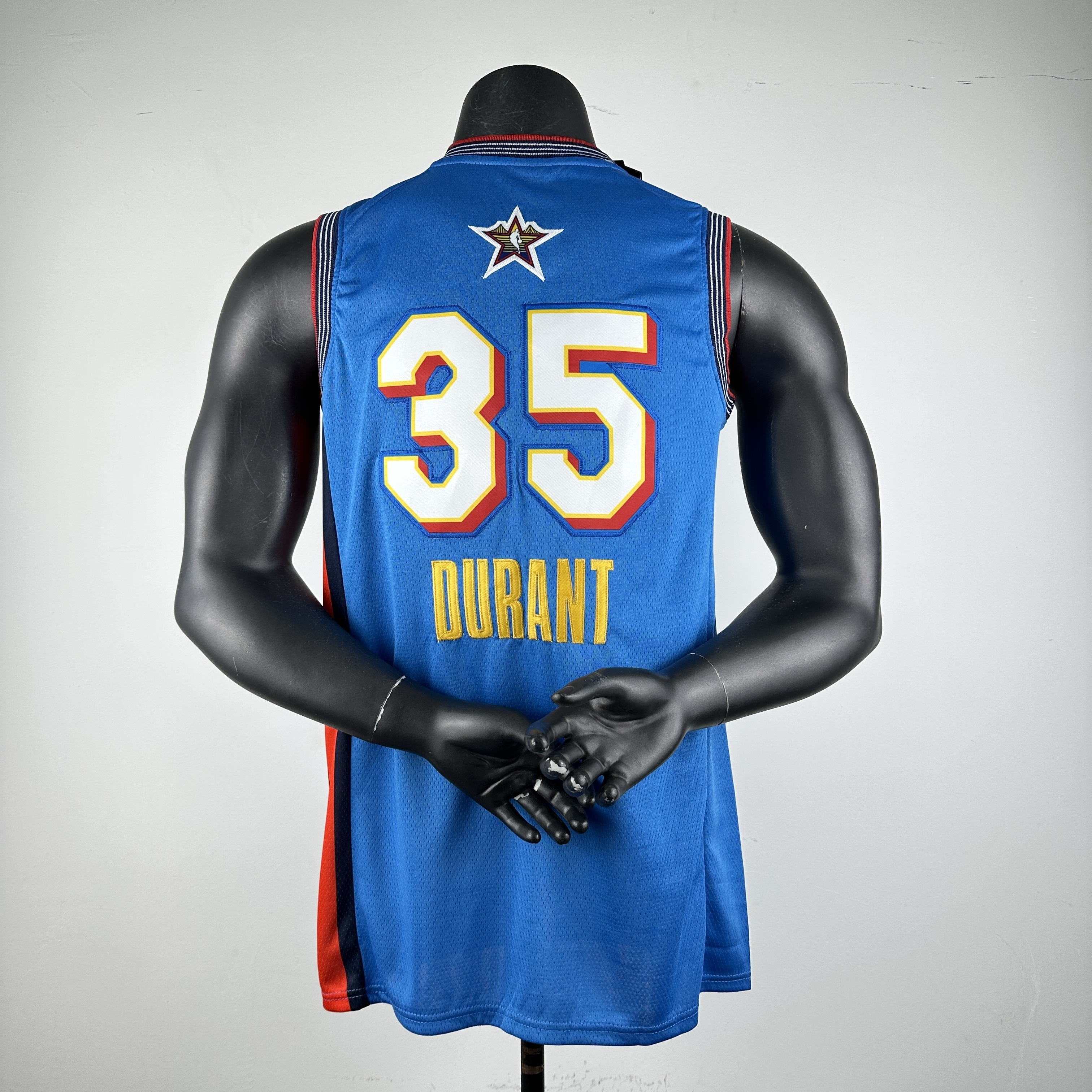 Embroidered 25th season All-Star Blue No. 35 Durant