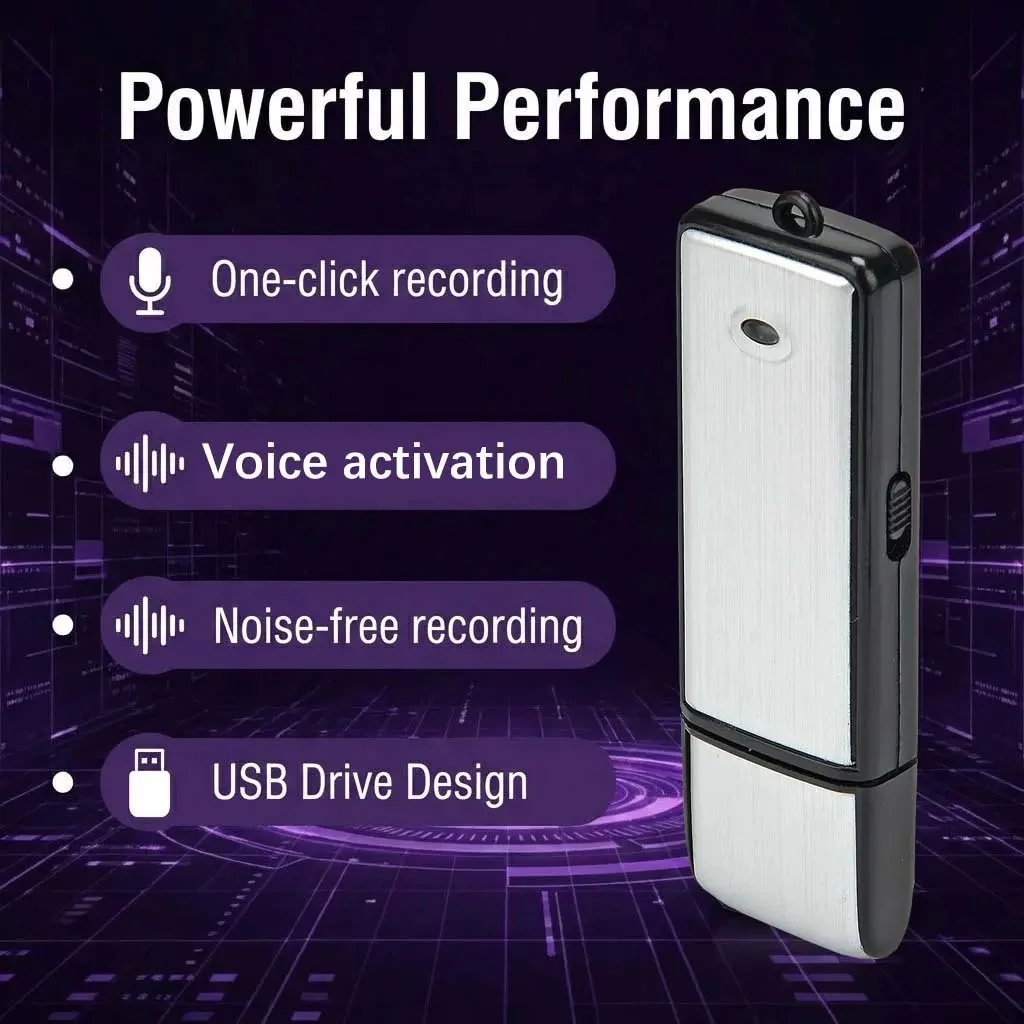 USB Flash Drive Voice Recorder 2-in-1
