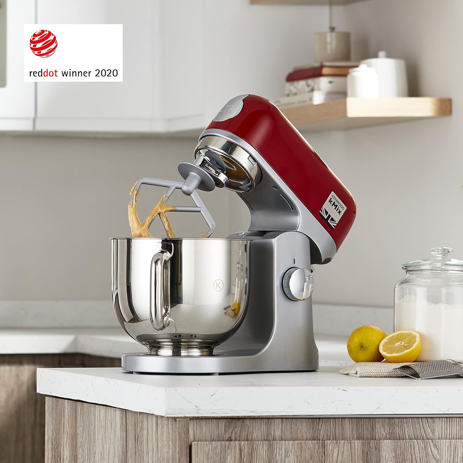 Robot pâtissier 1000 W bol 5 L rouge
