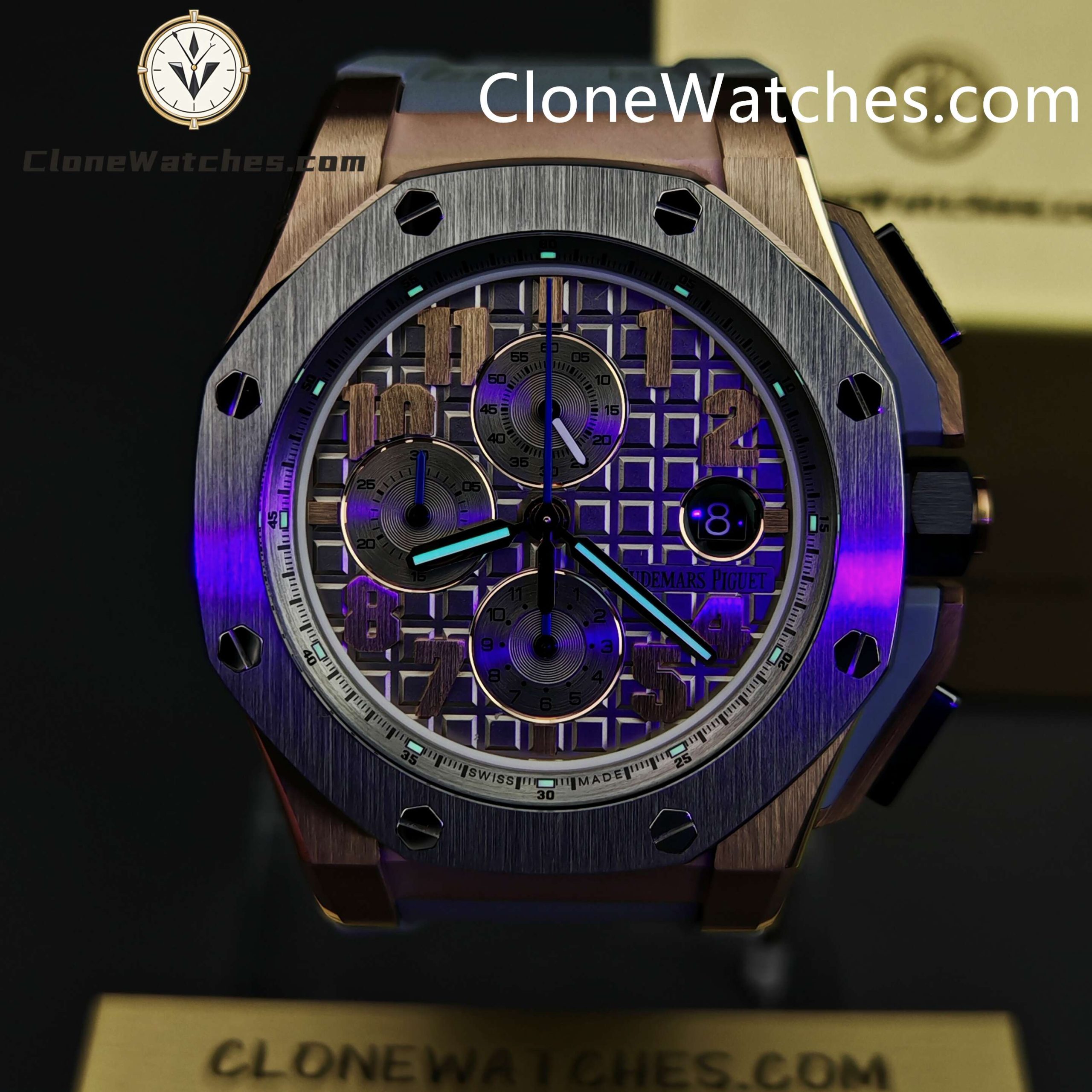 Audemars Piguet Super Clone Watches 1:1 Royal Oak Offshore Chronograph Rose Gold 26210OI 44MM
