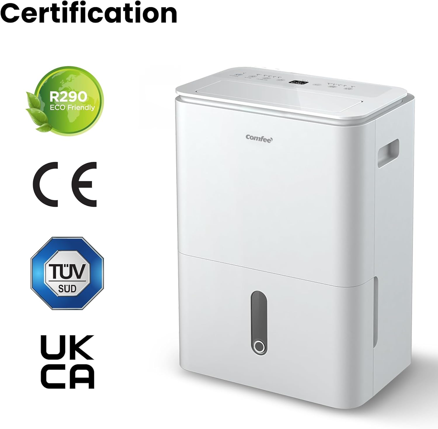 Déshumidificateur 20 L jour connecté réservoir 3 L mode sèche linge