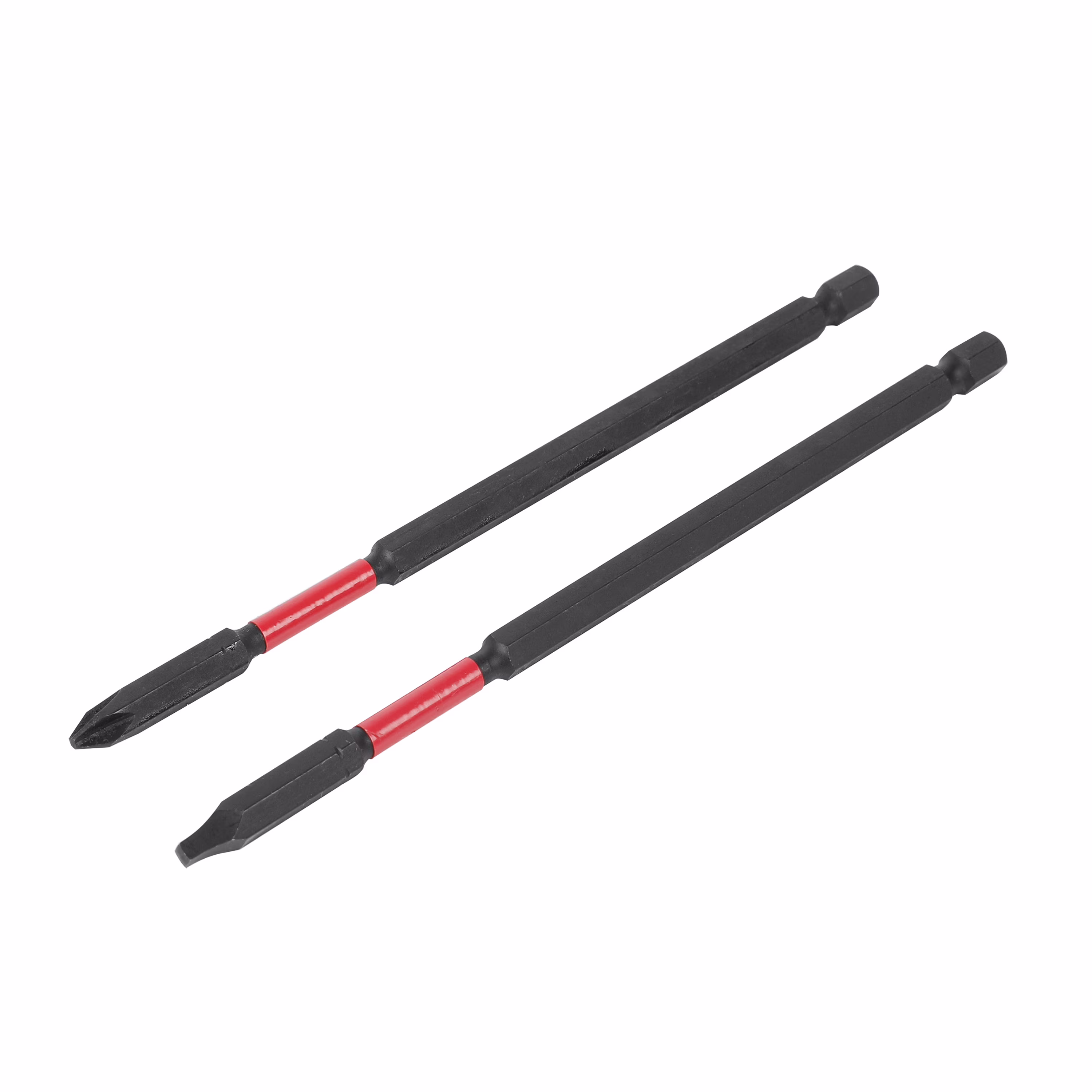 Hyper Tough 2 Piece Long Impact Driver Hex Shank Drill Bits, 6 inch
