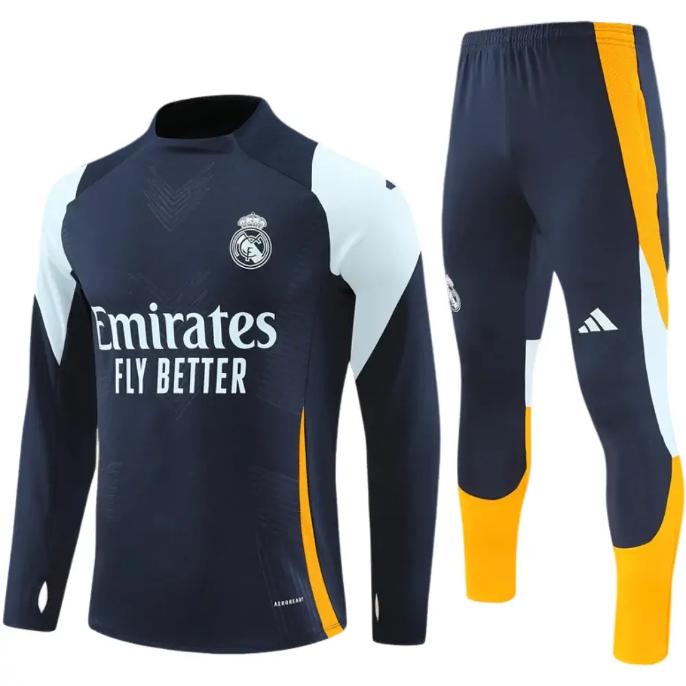2024-25 New Season Real Madrid Royal Blue Children's Training Jersey