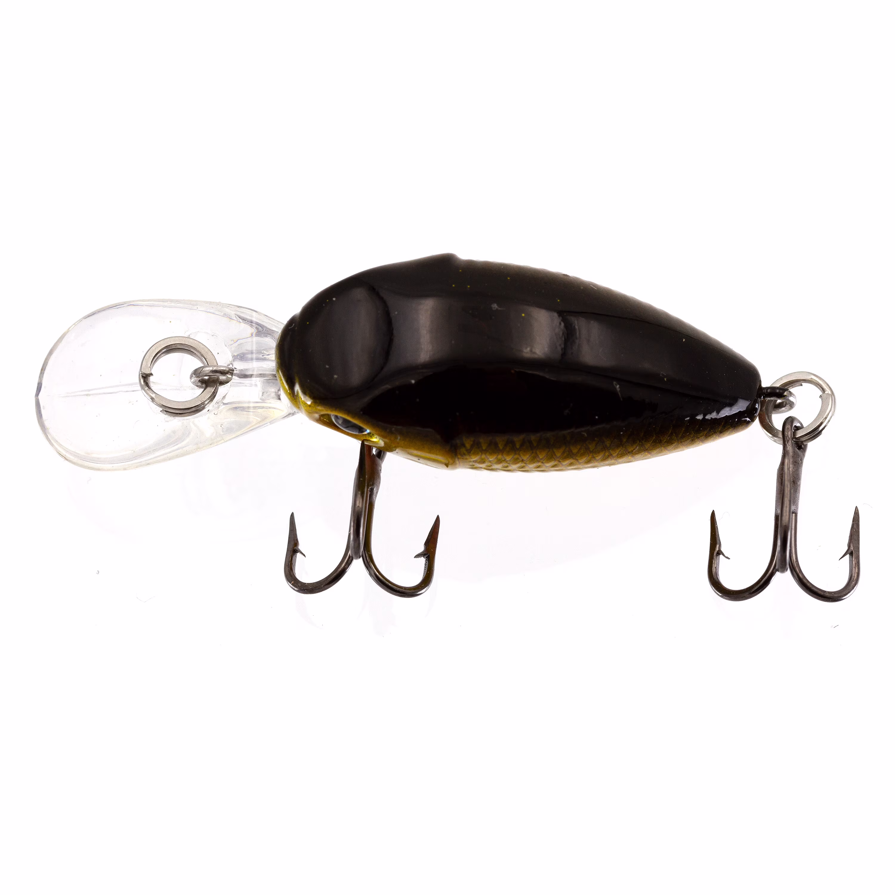 Ozark Trail Mini Crankbait Fishing Lure, Gold Black, 1/11 oz