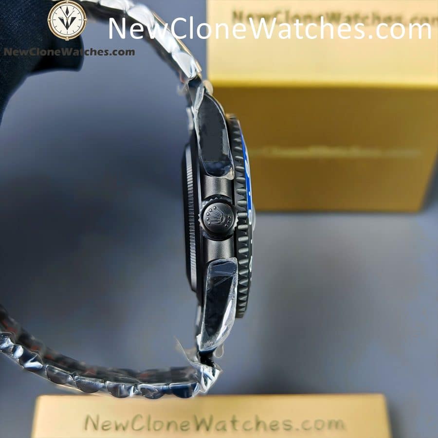 Modified Super Clone Watches 1:1 Rolex BATMAN GMT Master Black Dial 3285 Movement