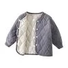 Ashirexll Kids Thickened Knit Cardigan 12Months-12Years Solid Color Long Sleeve Winter Warm Casual Jacket