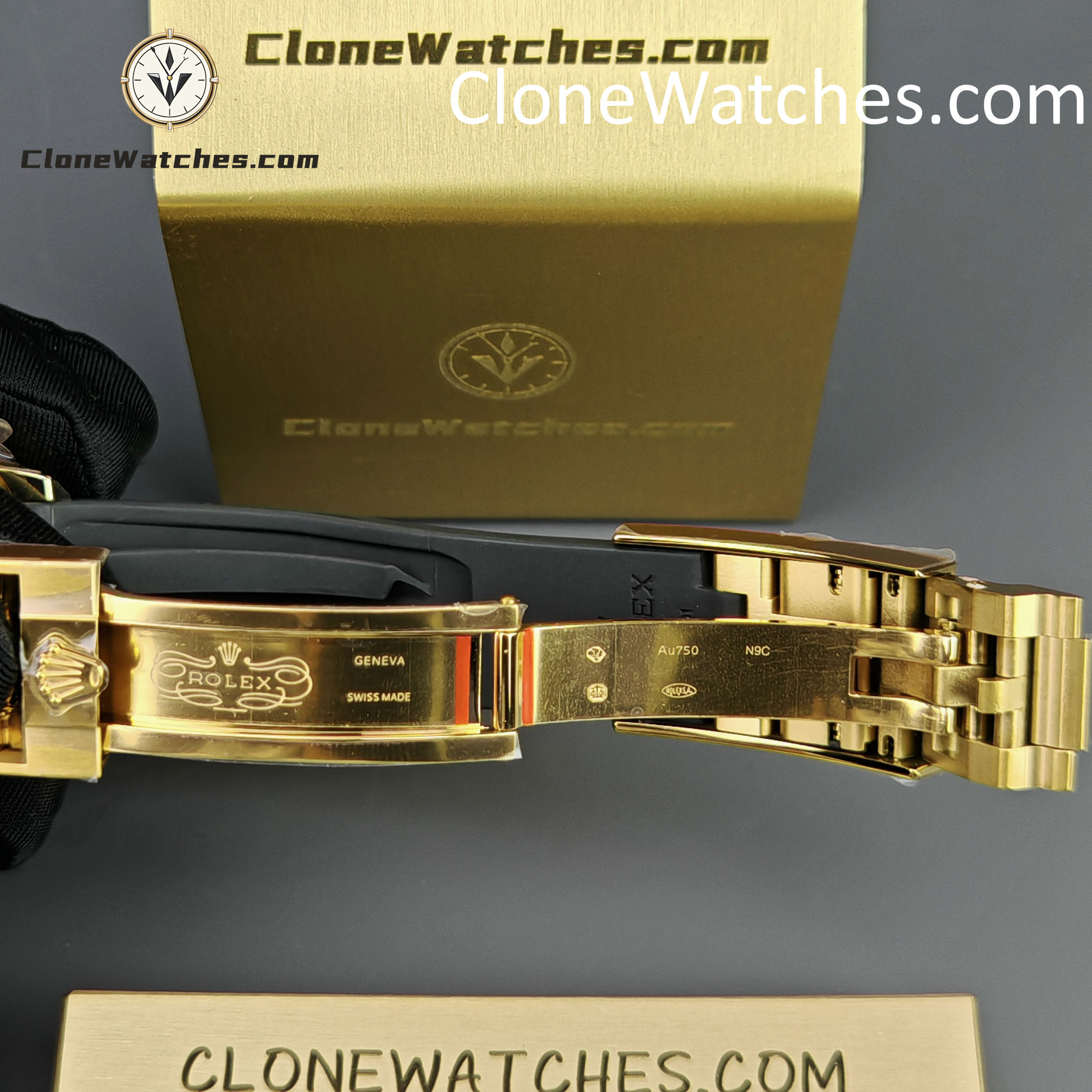 Rolex Super Clone Watches 1:1 Daytona 18K Yellow Gold Plating M126518LN-0014 4131 Movement