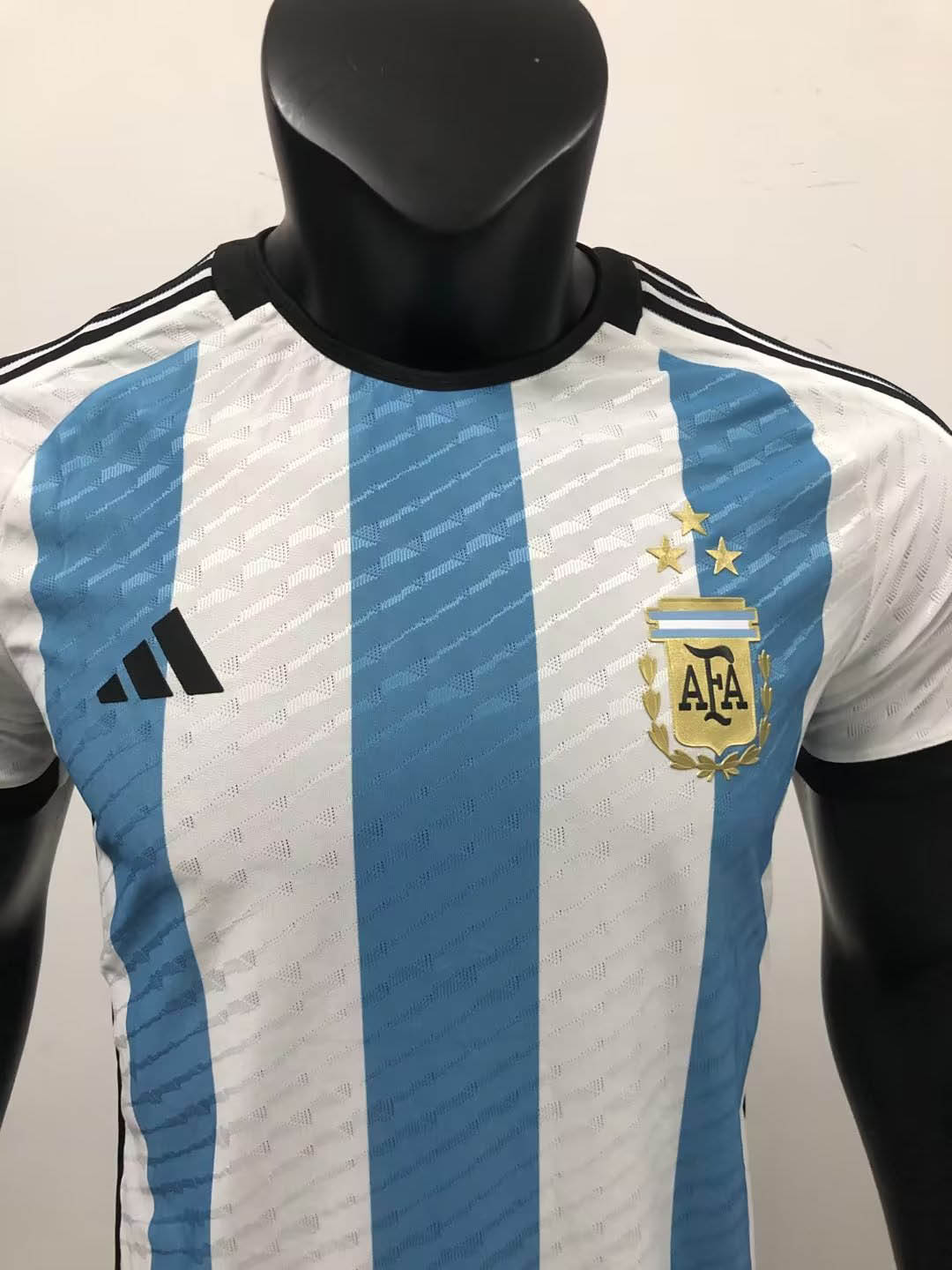 2022 World Cup Player Edition Argentina Home Jersey (Three Stars) 1:1 Thai Quality