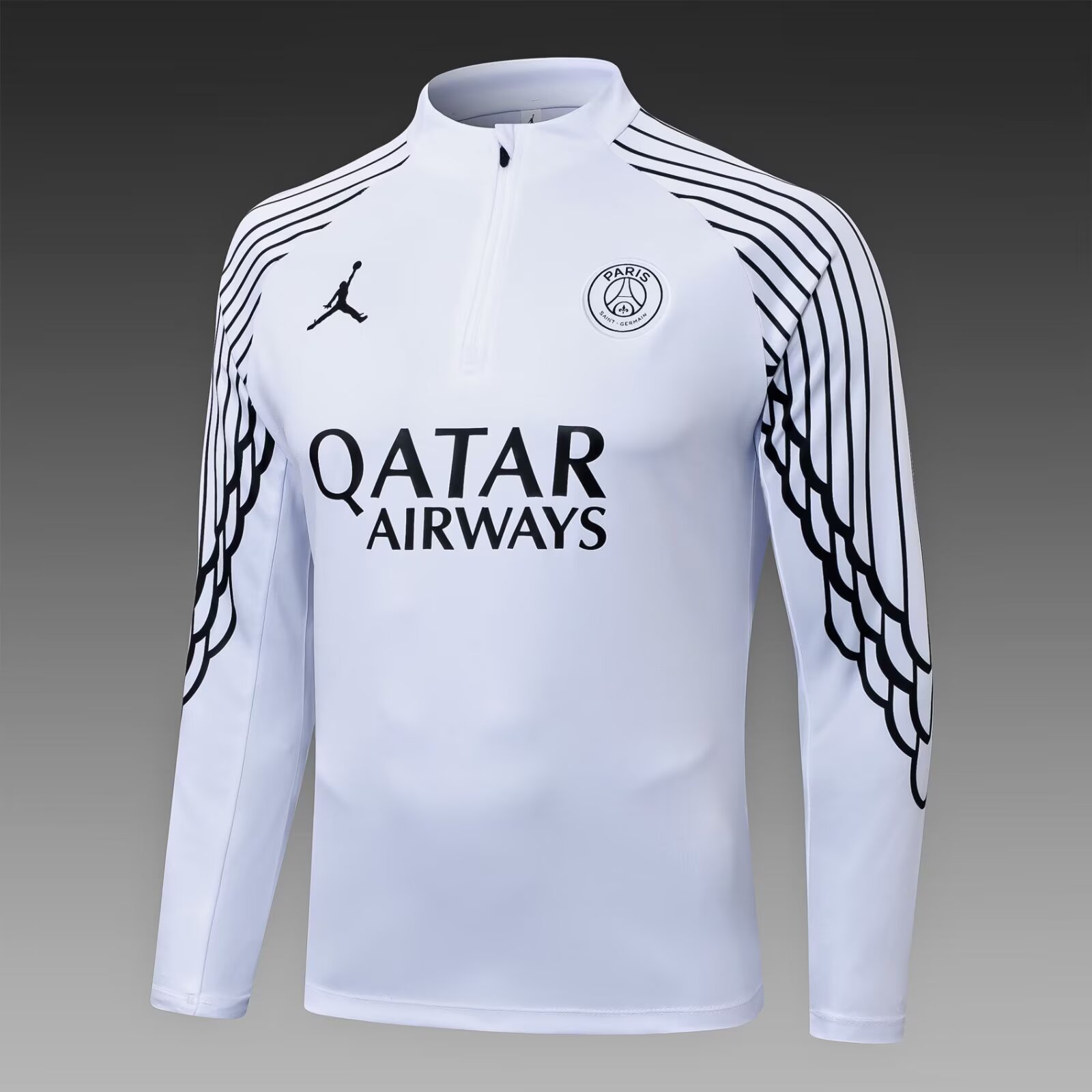 2025/26 Paris Saint-Germain White Half-Zip Training Jersey
