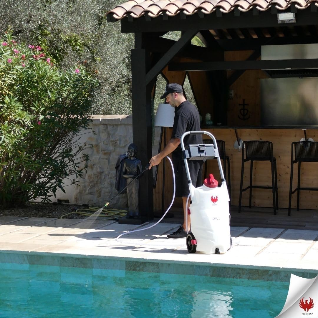 Pulvérisateur électrique Pro Sprayer Evo 35L batterie 18V portée 10m autonomie 3h entretien extérieur toiture