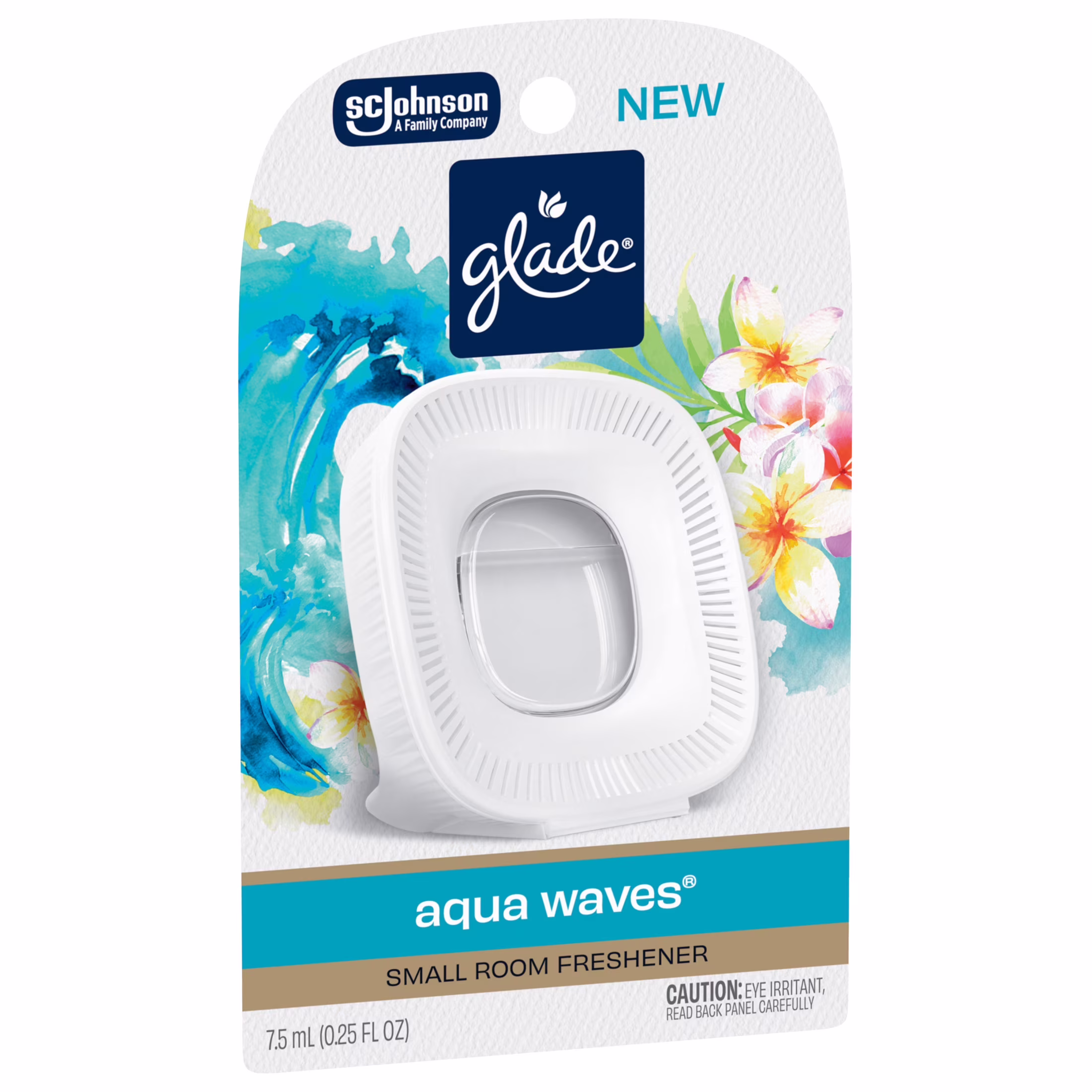 Glade® Small Room Freshener Starter Kit, Aqua Waves, 1 Device + 1 Refill, 0.25 fl oz