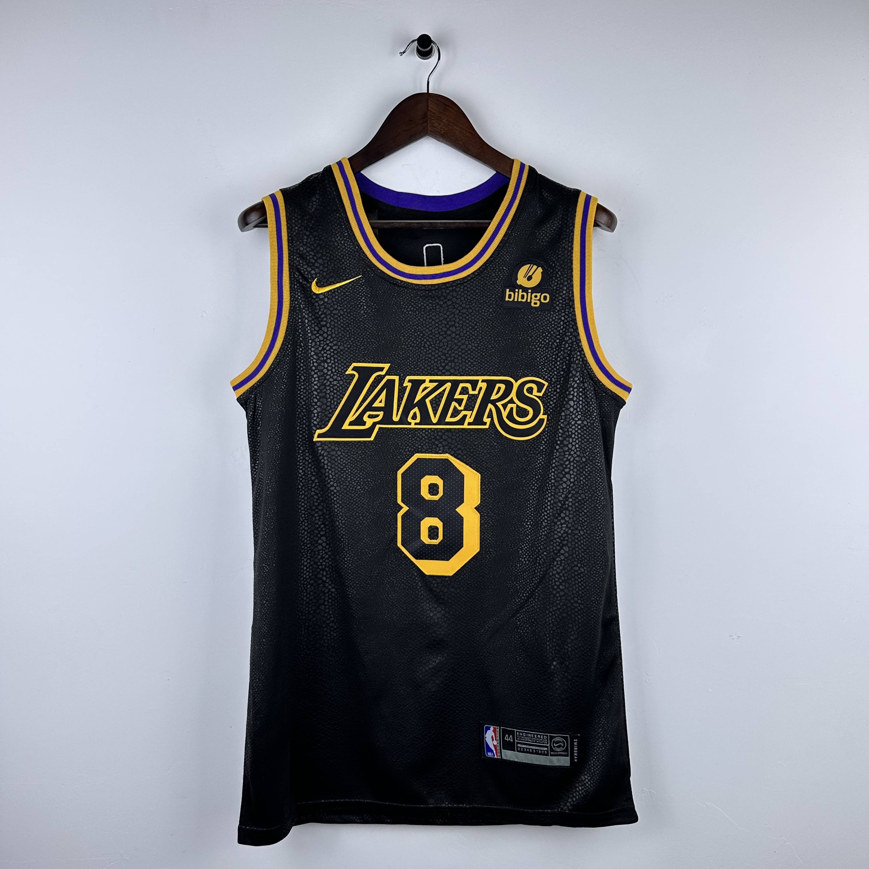 Embroidery Lakers Snake pattern Front 8 Back 24 Kobe