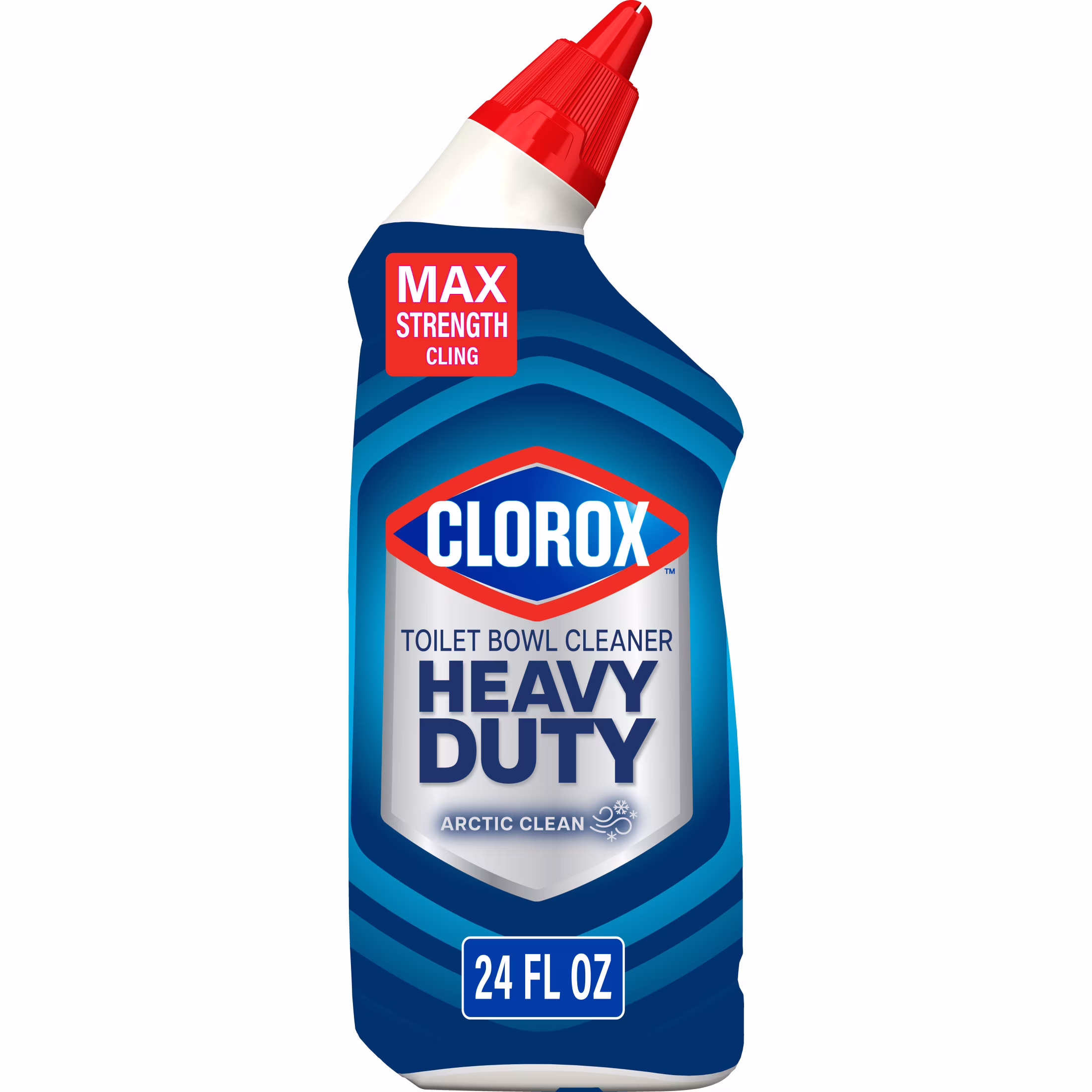 Clorox Toilet Bowl Cleaner Heavy Duty Stain and Ring Remover, Arctic Clean, 24 Fl Oz.