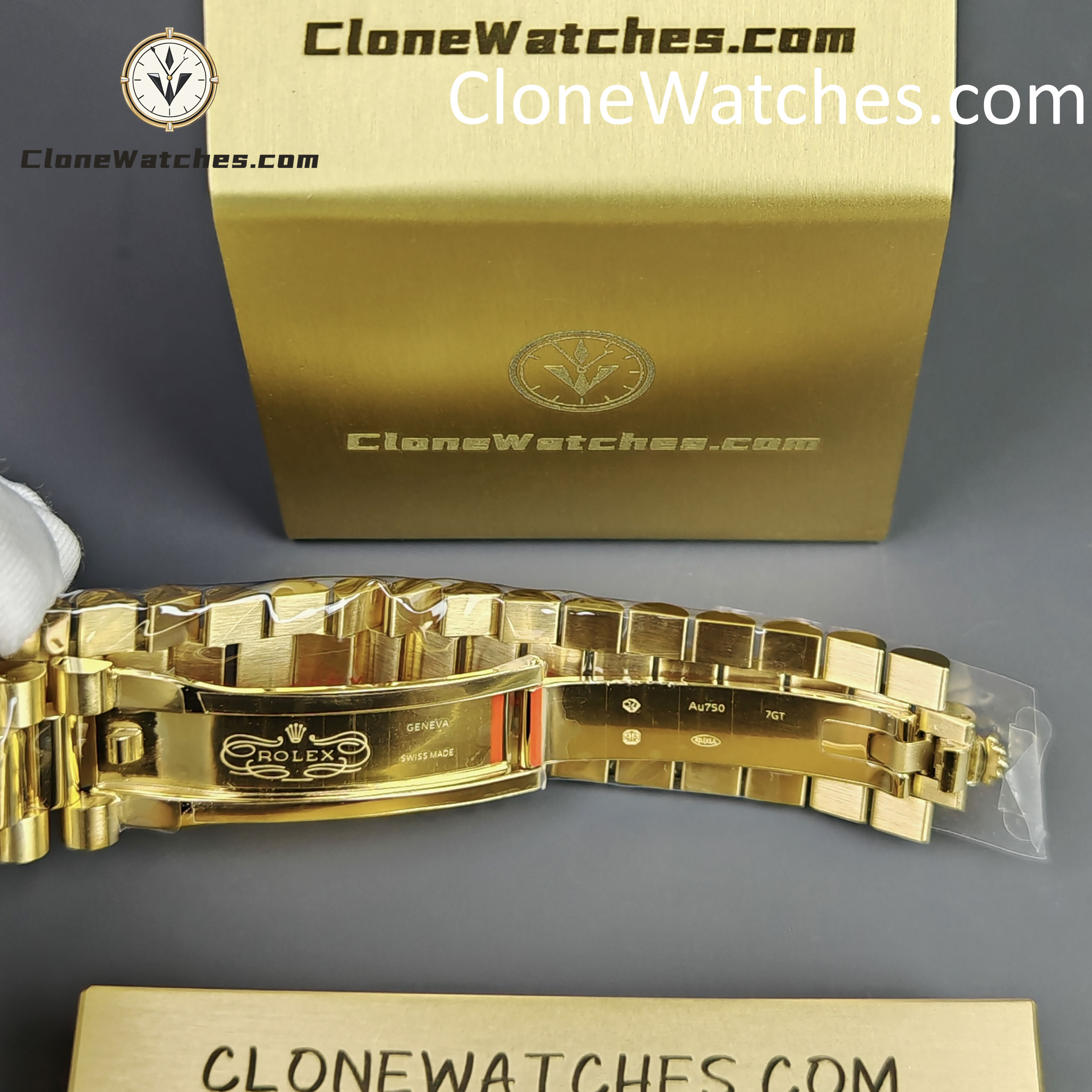 Rolex Super Clone Watches 1:1 Day Date 18K Gold 40mm M228238-0006 3255 Movement