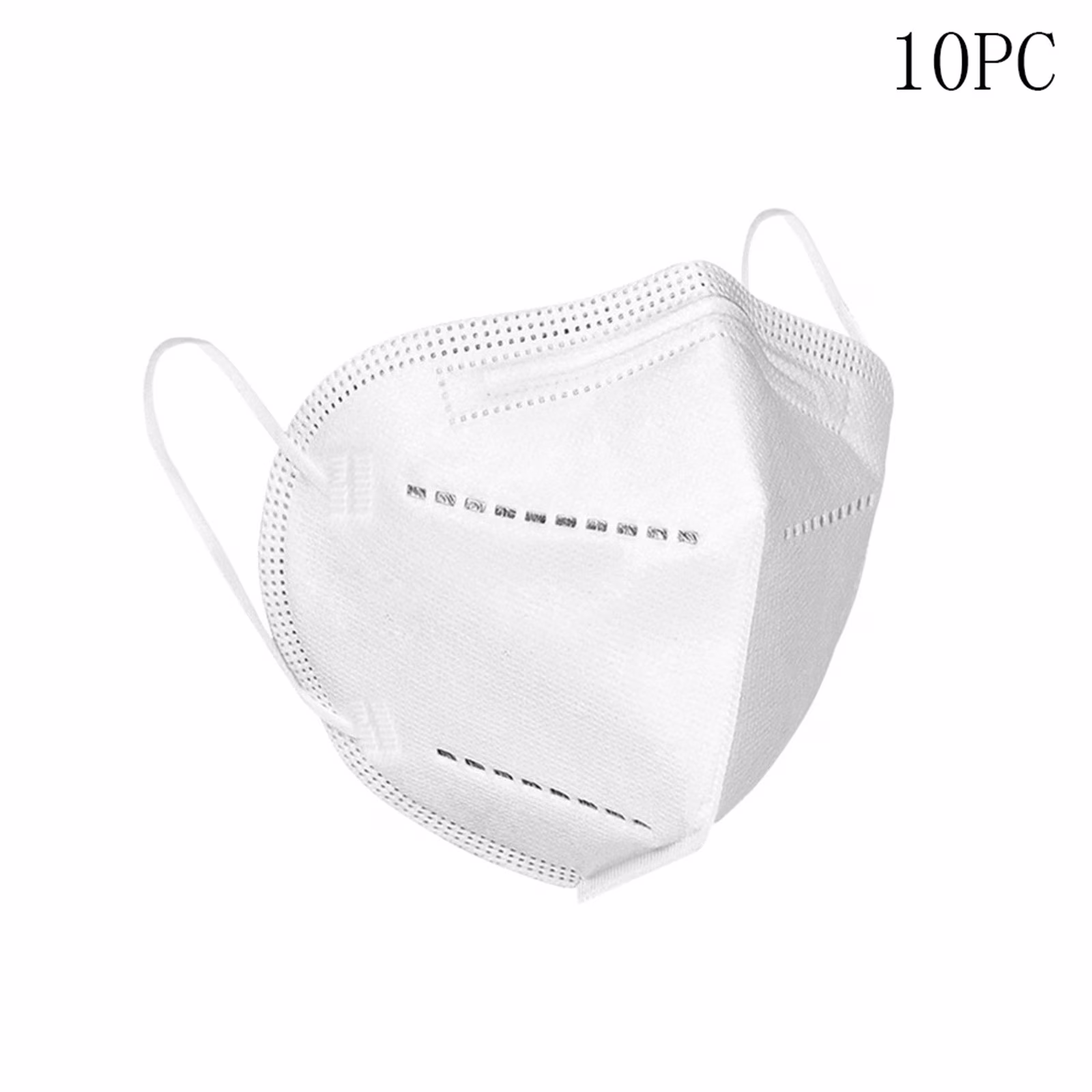 10 Pack N95 Disposable Face Masks 5 Layer Filtration Adjustable Nose Clip for Adult Use Protective Respirator Mask