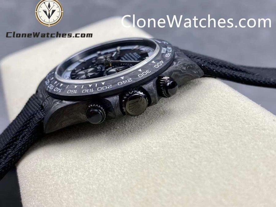Modified Super Clone Watches 1:1 DiW Rolex Daytona NTPT Carbon “CREAM INVERT”