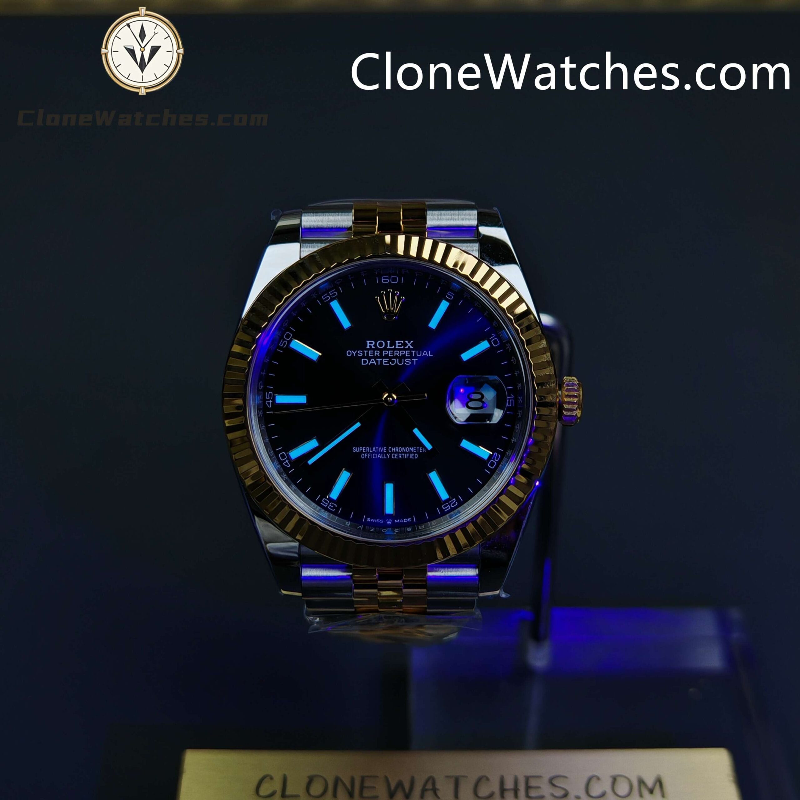 Rolex Super Clone Watches 1:1 DateJust Black Dial 126333 – 0014 Jubilee 41MM 3235 Movement