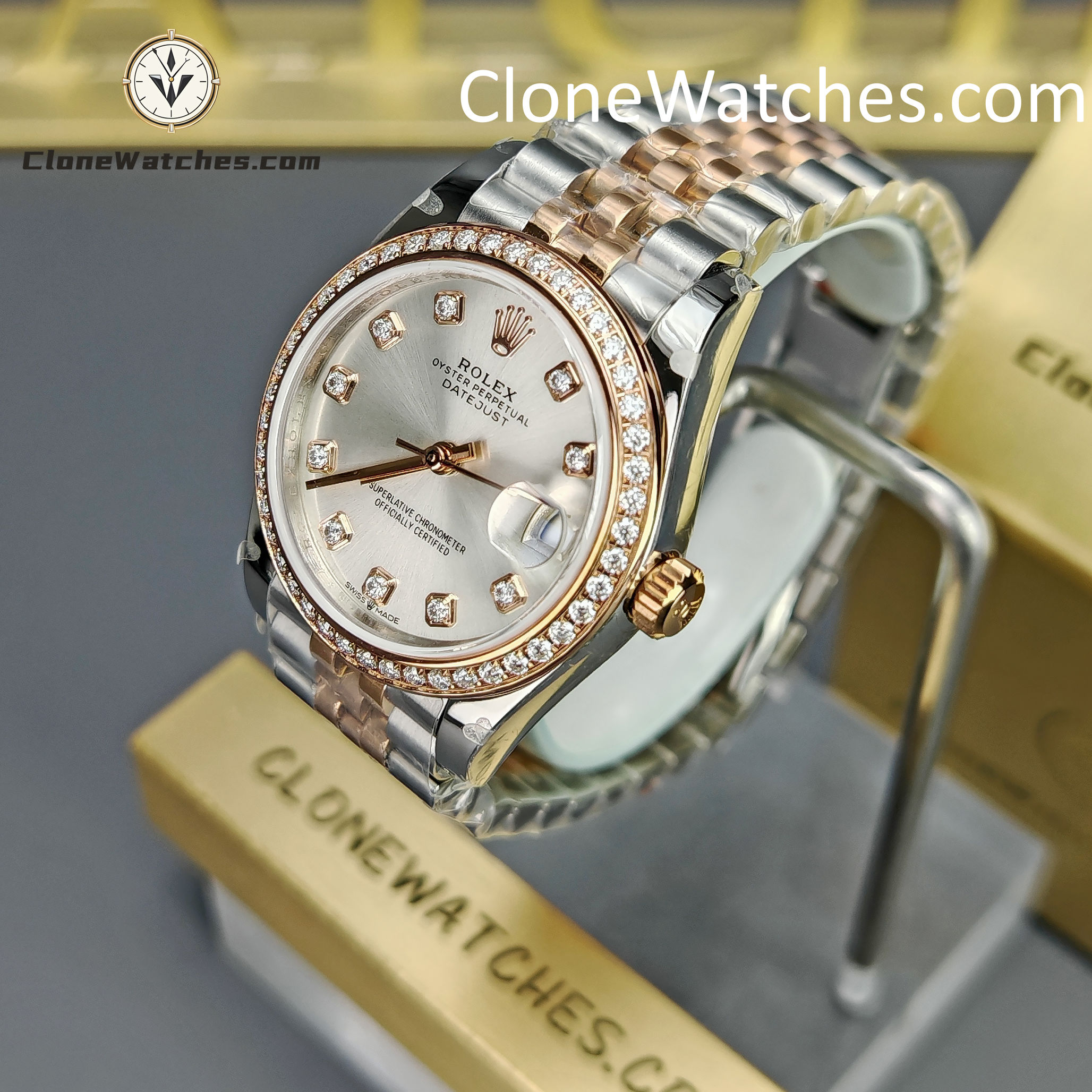 Rolex Super Clone Watches 1:1 DateJust m278381rbr-0016 Jubilee 31MM 2236 Movement