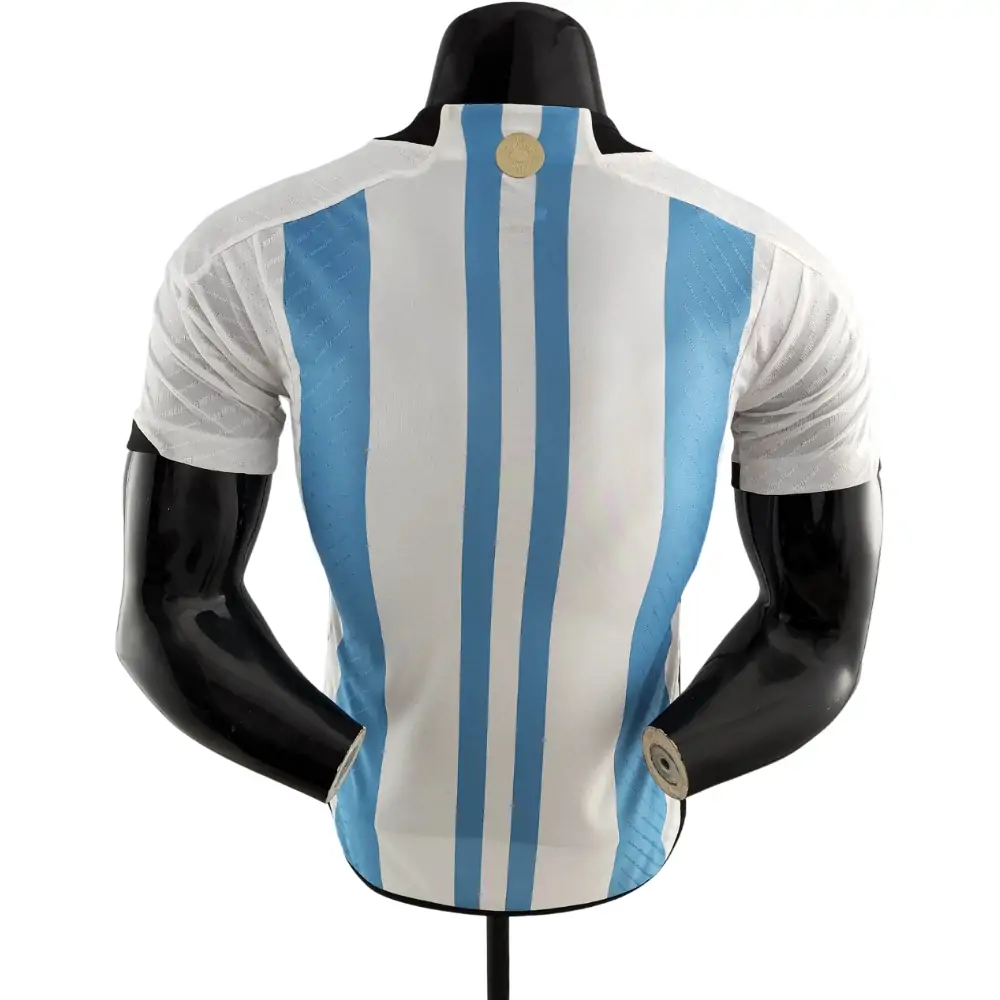 2022 World Cup Player Edition Argentina Home Jersey (Three Stars) 1:1 Thai Quality