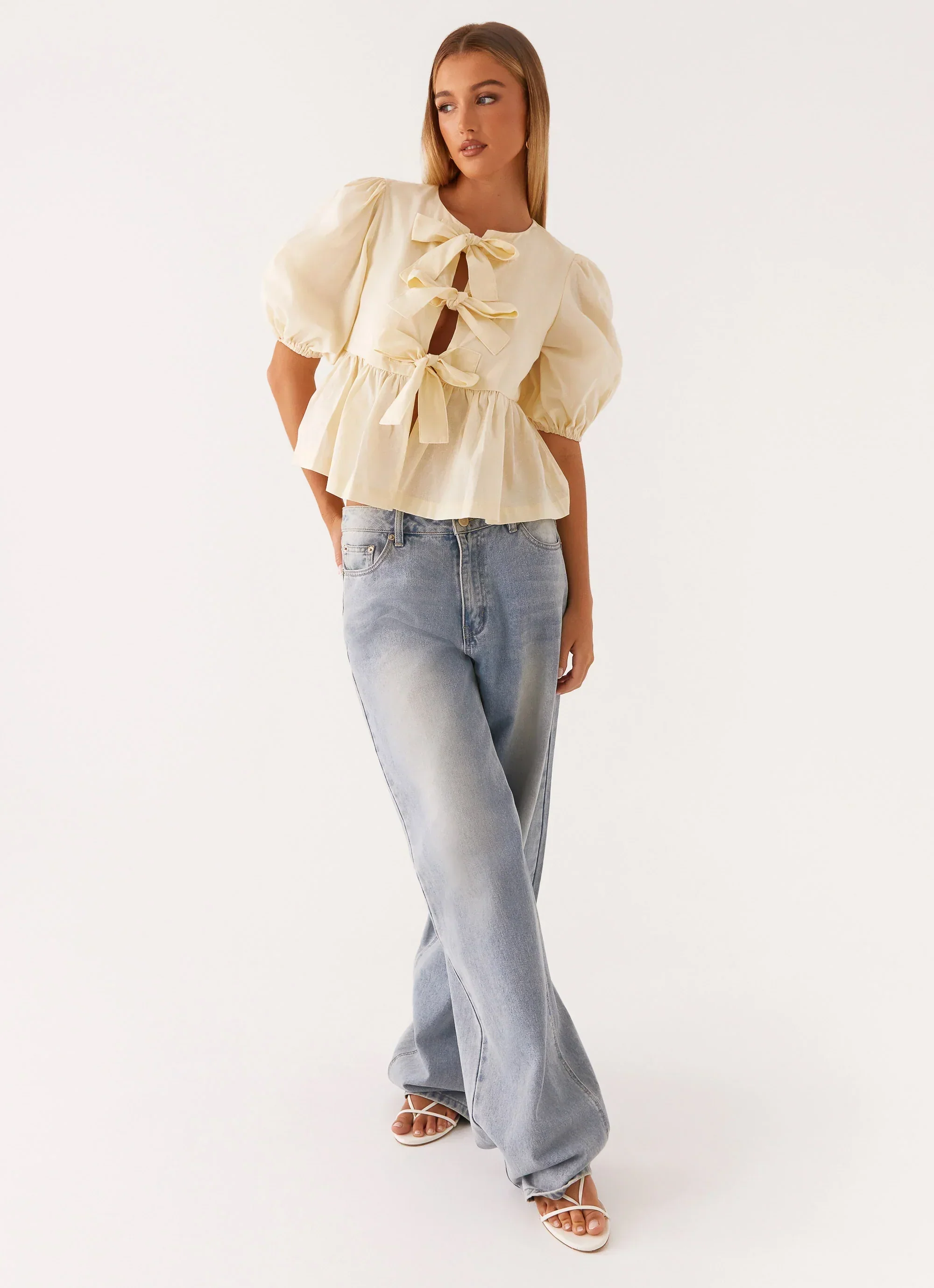 Western Wind Tie Top - Yellow