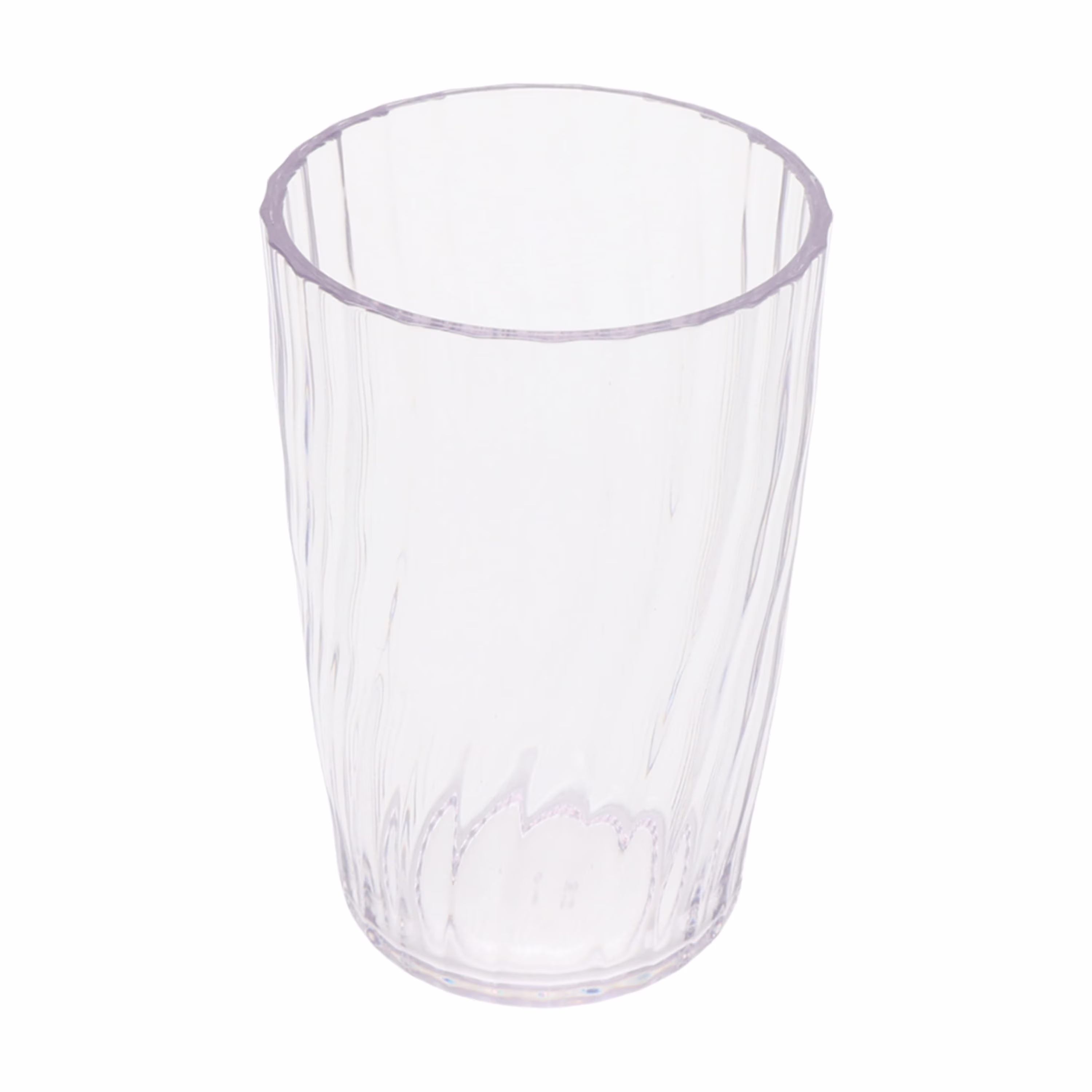 (6 pack) Mainstays 20 oz Acrylic Tall Tumbler, Embossed Swirl, Clear