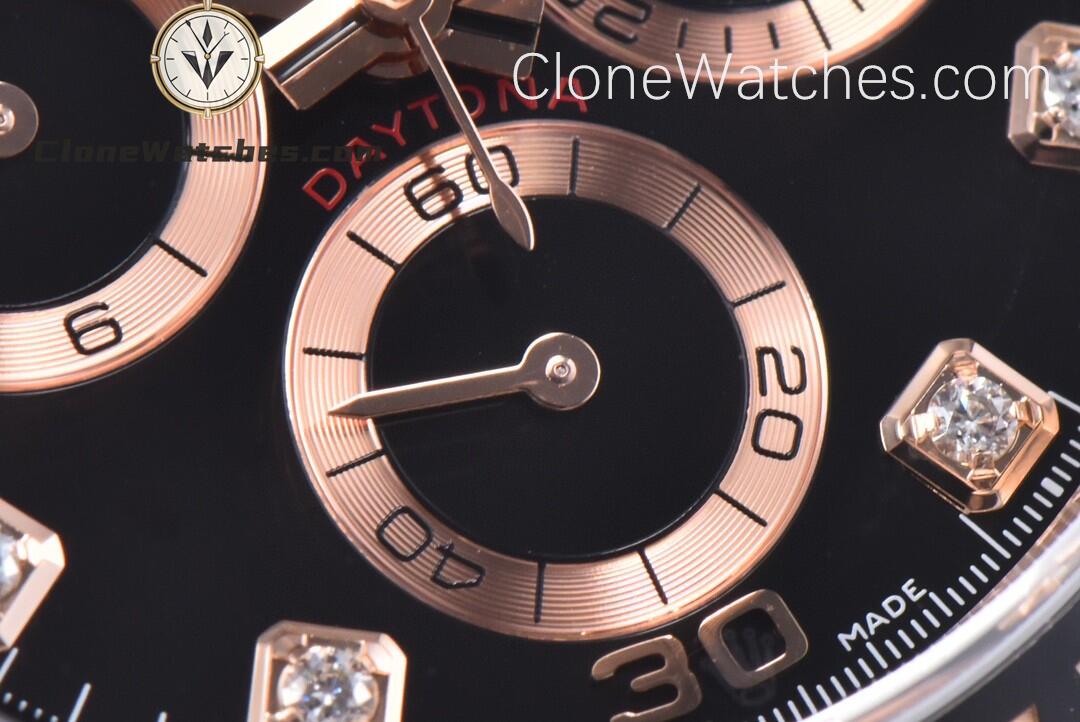 Rolex Super Clone Watches 1:1 Daytona Rose Gold M116505-0015 4130 Movement