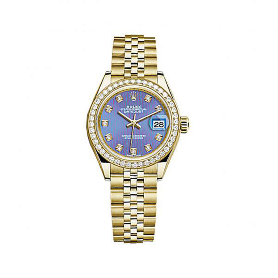 Rolex Lady-Datejust Lavender Dial 18 Carat Yellow Gold Jubilee Watch 279138LVDJ（Lifetime free warranty+90-days replacement service & Refund!.）