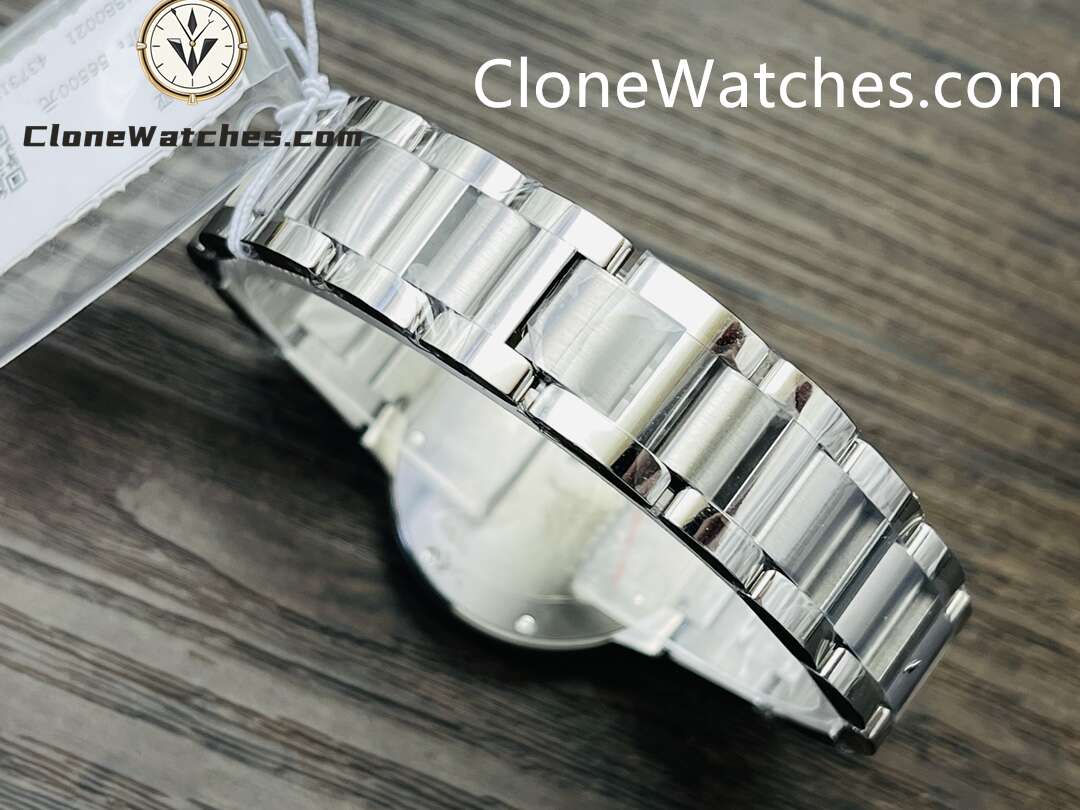 Cartier Super Clone Watches 1:1 Ballon Bleu de Cartier WE902074 White Diamond Dial 33mm
