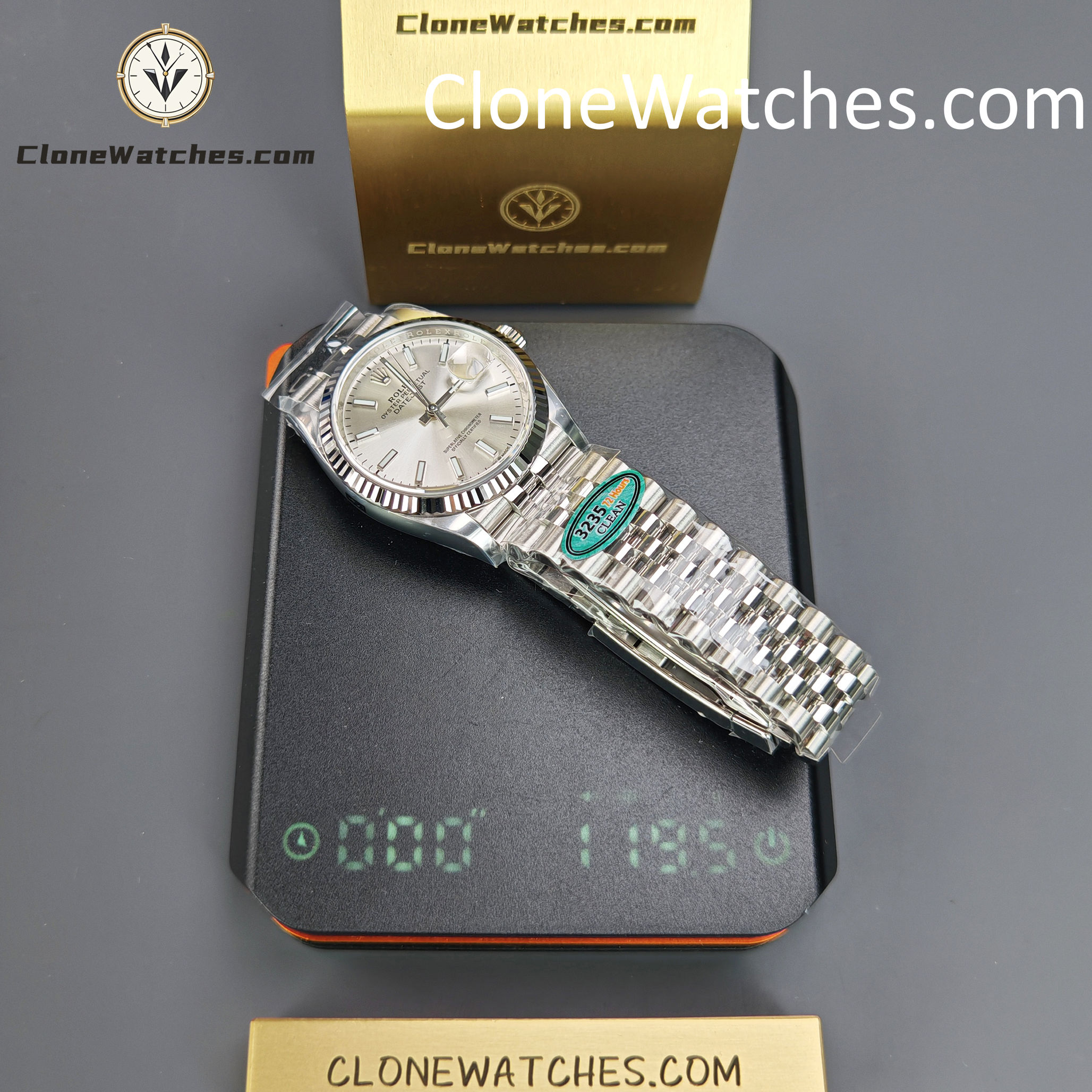 Rolex Super Clone Watches 1:1 DateJust m126234-0013 Silver Dial Jubilee 36MM 3235 Movement