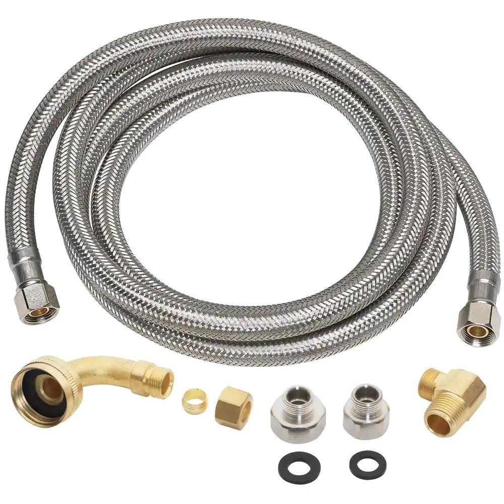 Everbilt 3/8 in. x 60 in. Stainless Steel Universal Dishwasher Supply Line