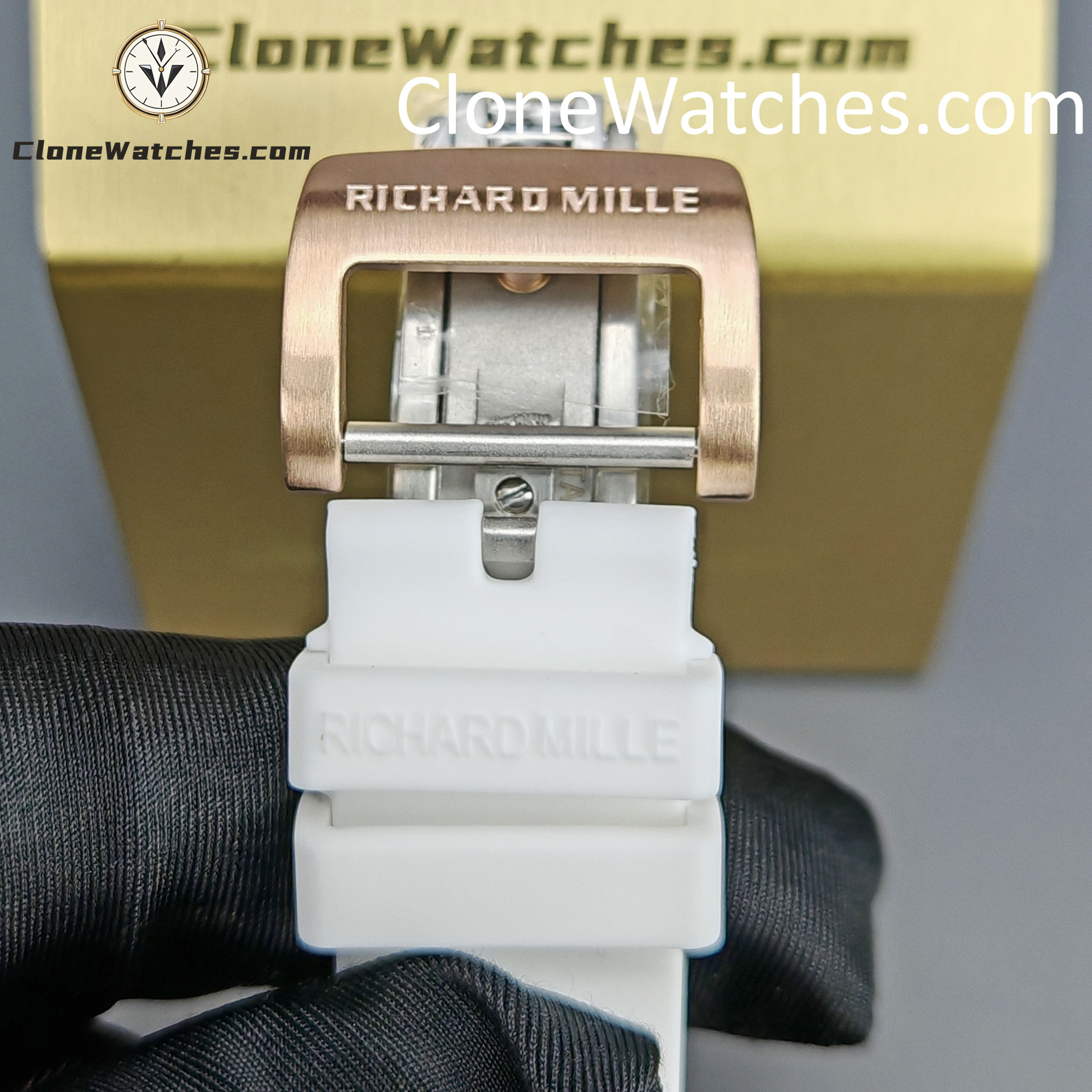Richard Mille Super Clone Watches 1:1 RM 07 – 01 White Ceramic Marshmallow Dial White Strap