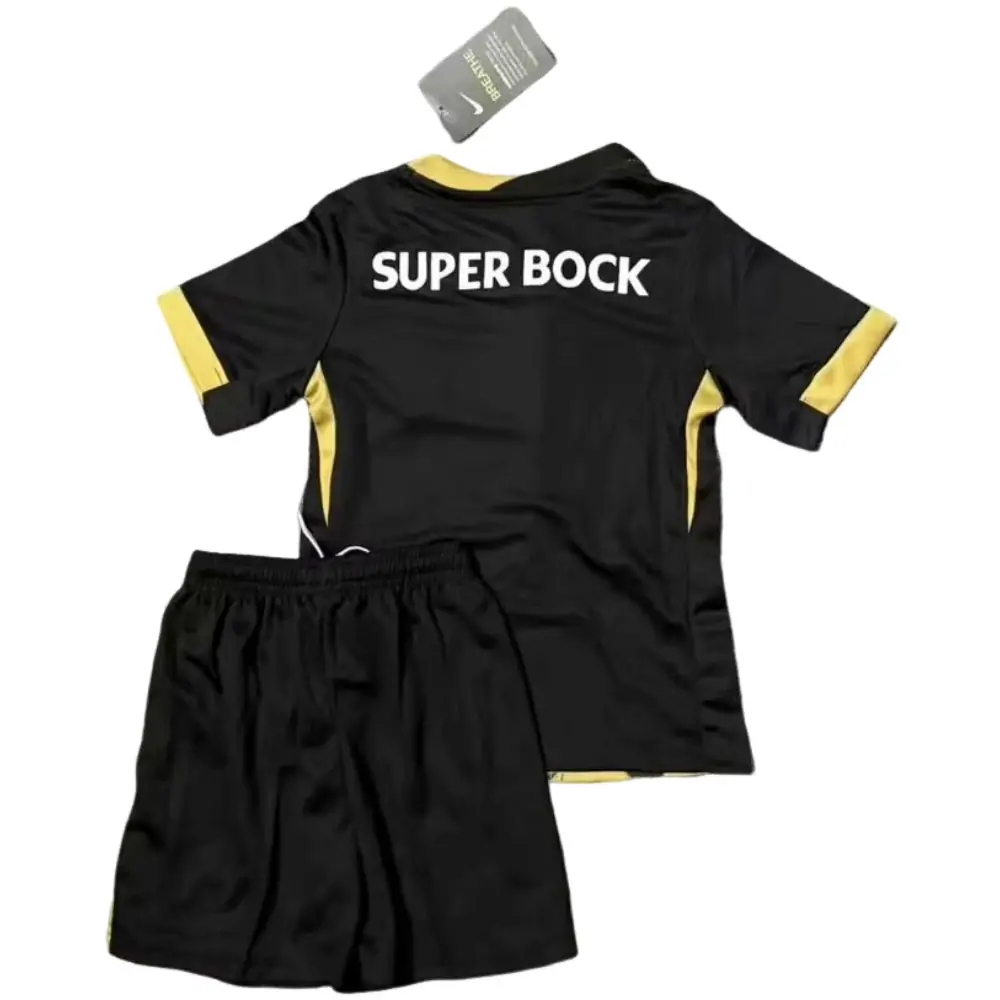 2024-25-Lisbon Training Jersey Black-Jersey-Children's Kit