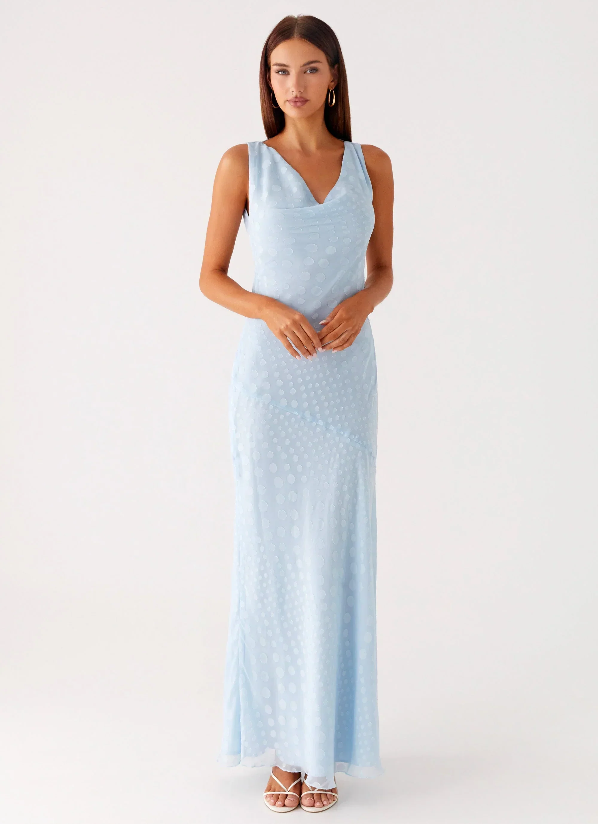 Sundance Chiffon Maxi Dress - Blue