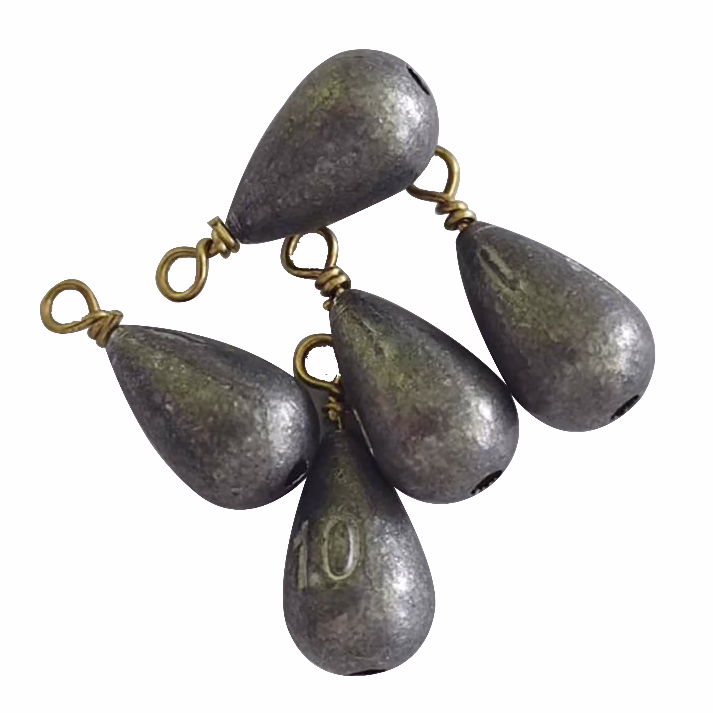 (6 pack) Ozark Trail Bass Cast 3/8oz, Fishing Weights, Product Size 2.5x1.1cm