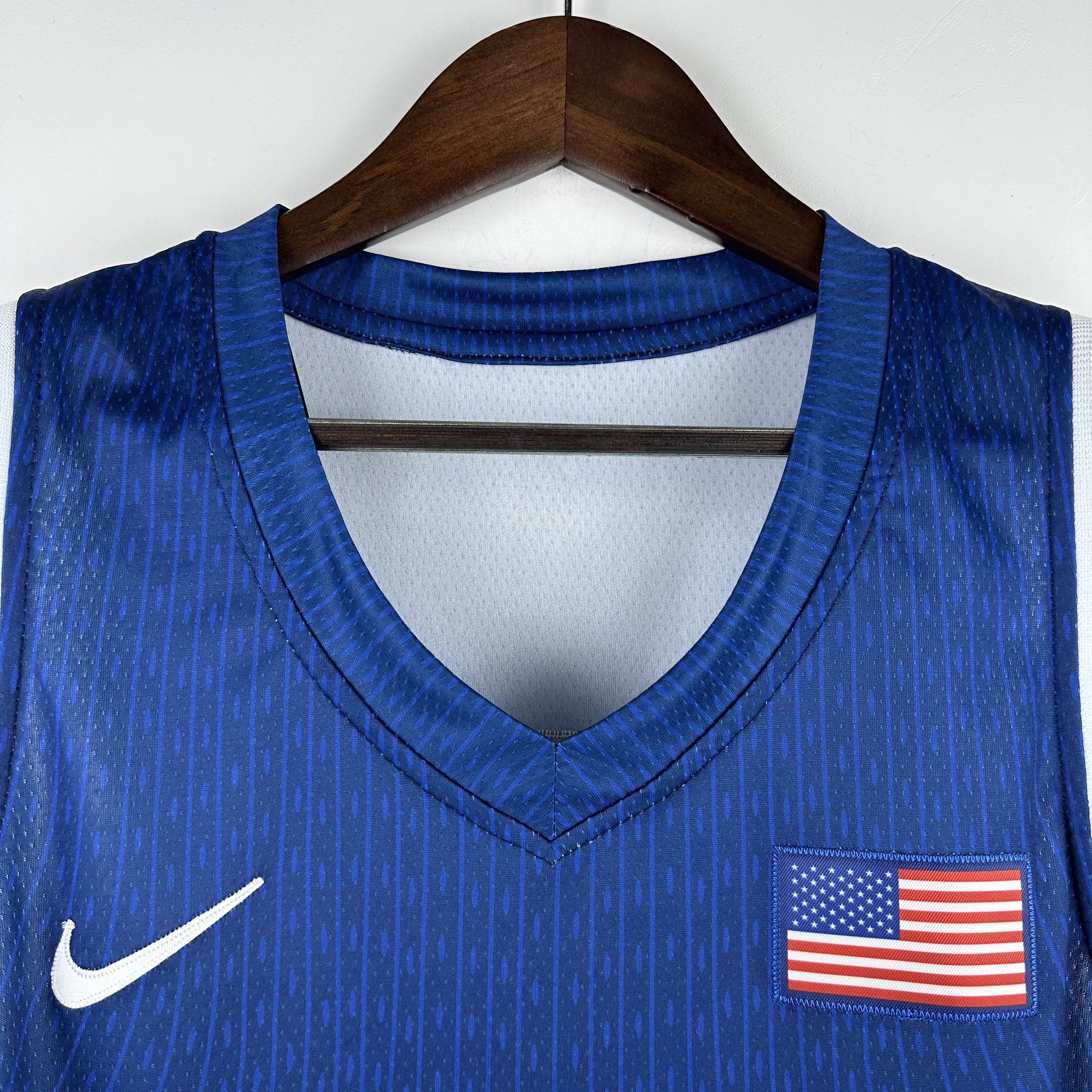 Embroidered 24th season USA team navy blue No. 4 Curry