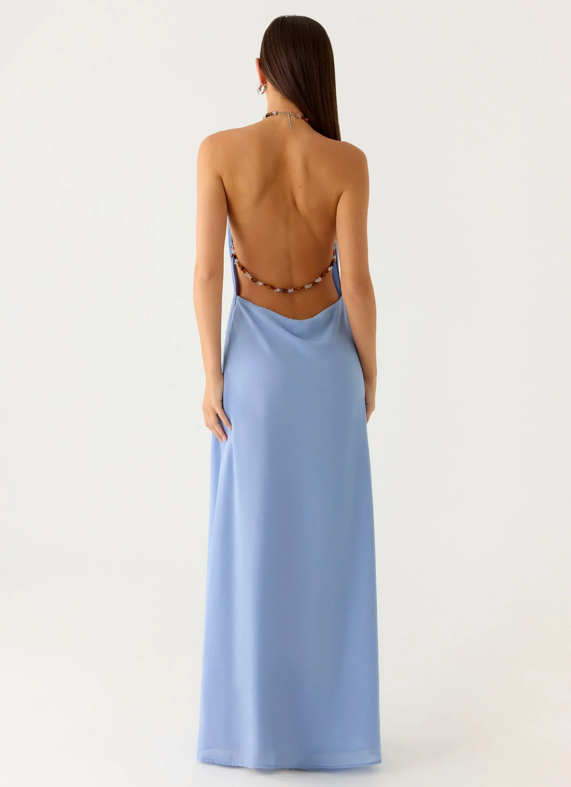 Le Soleil Halter Maxi Dress - Periwinkle