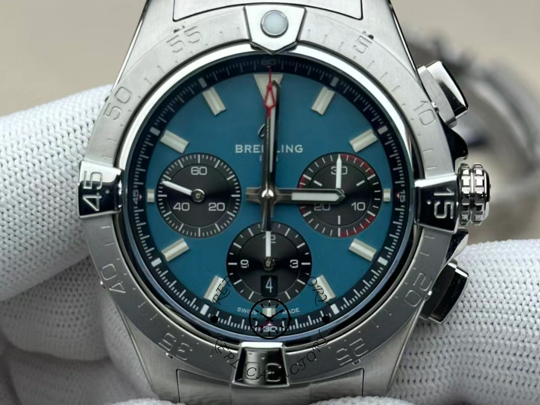 Breitling Avenger B01 Chronograph 44 AB0147101C1A1 Replica Stainless Steel Blue Dial