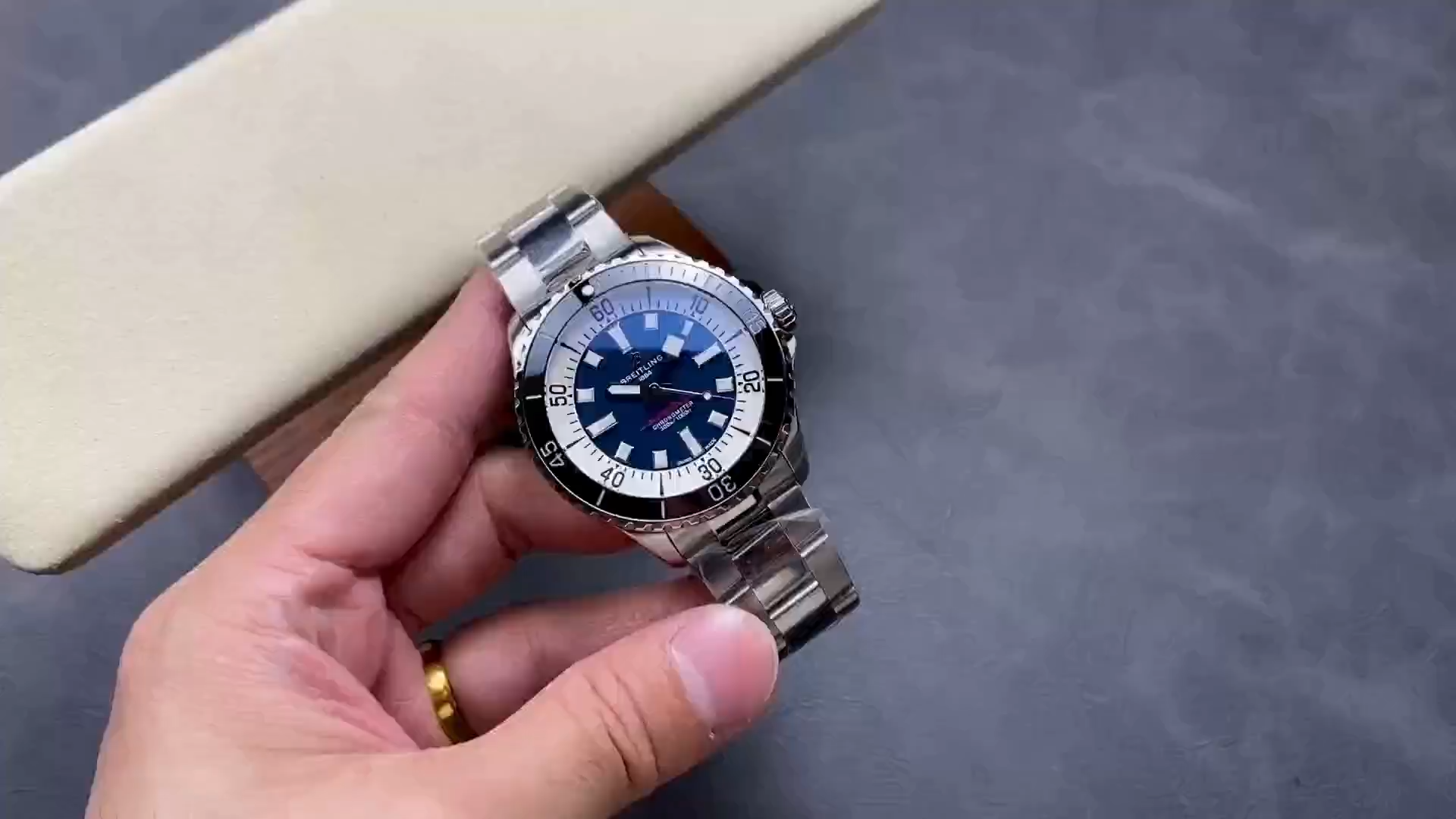 Breitling Superocean Automatic 44 Dark Blue Dial A17376211C1A1 Replica Luxury Watch